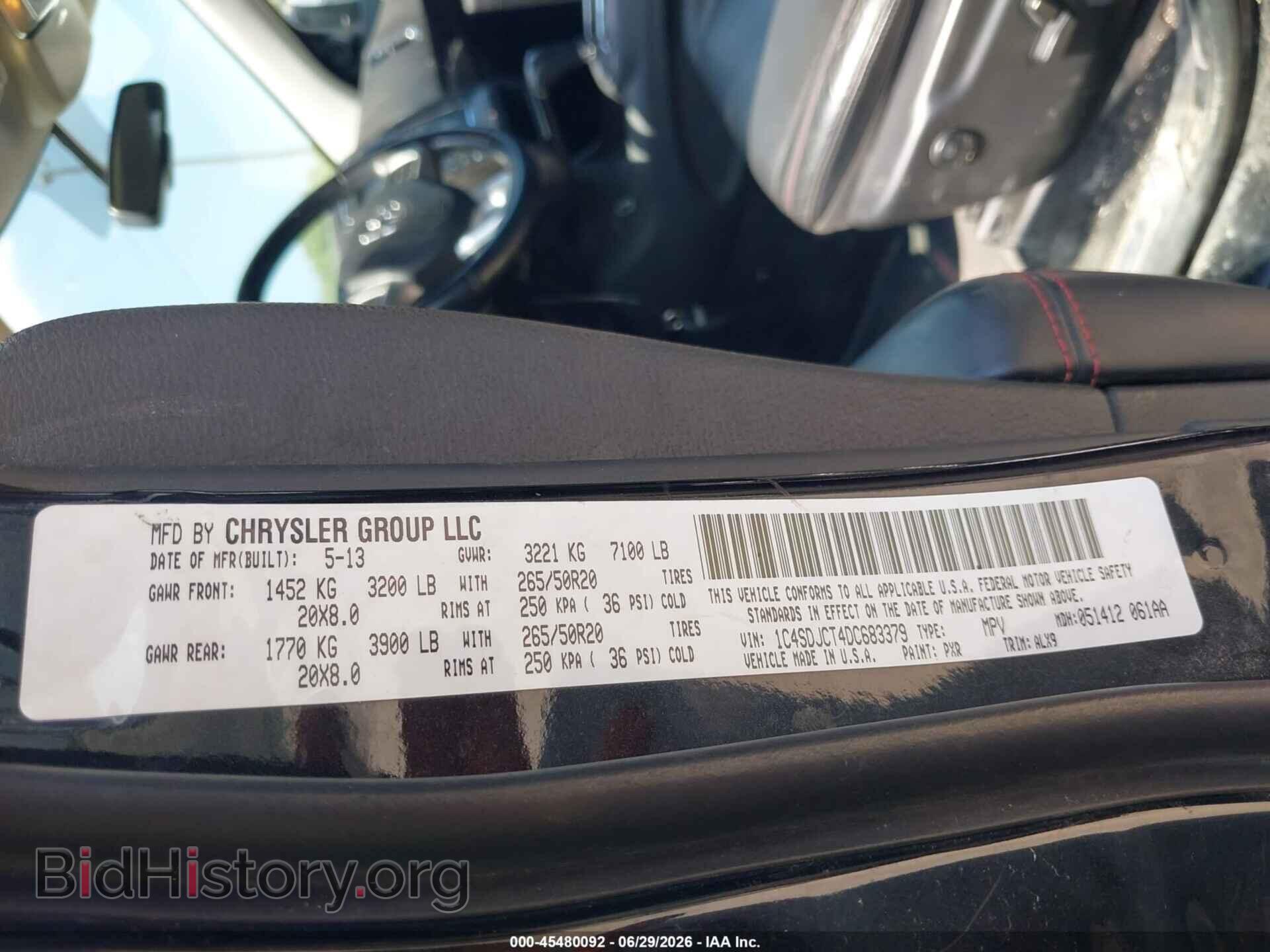 2013 DODGE DURANGO - VIN: 1C4SDJCT4DC683379 - Photo 9