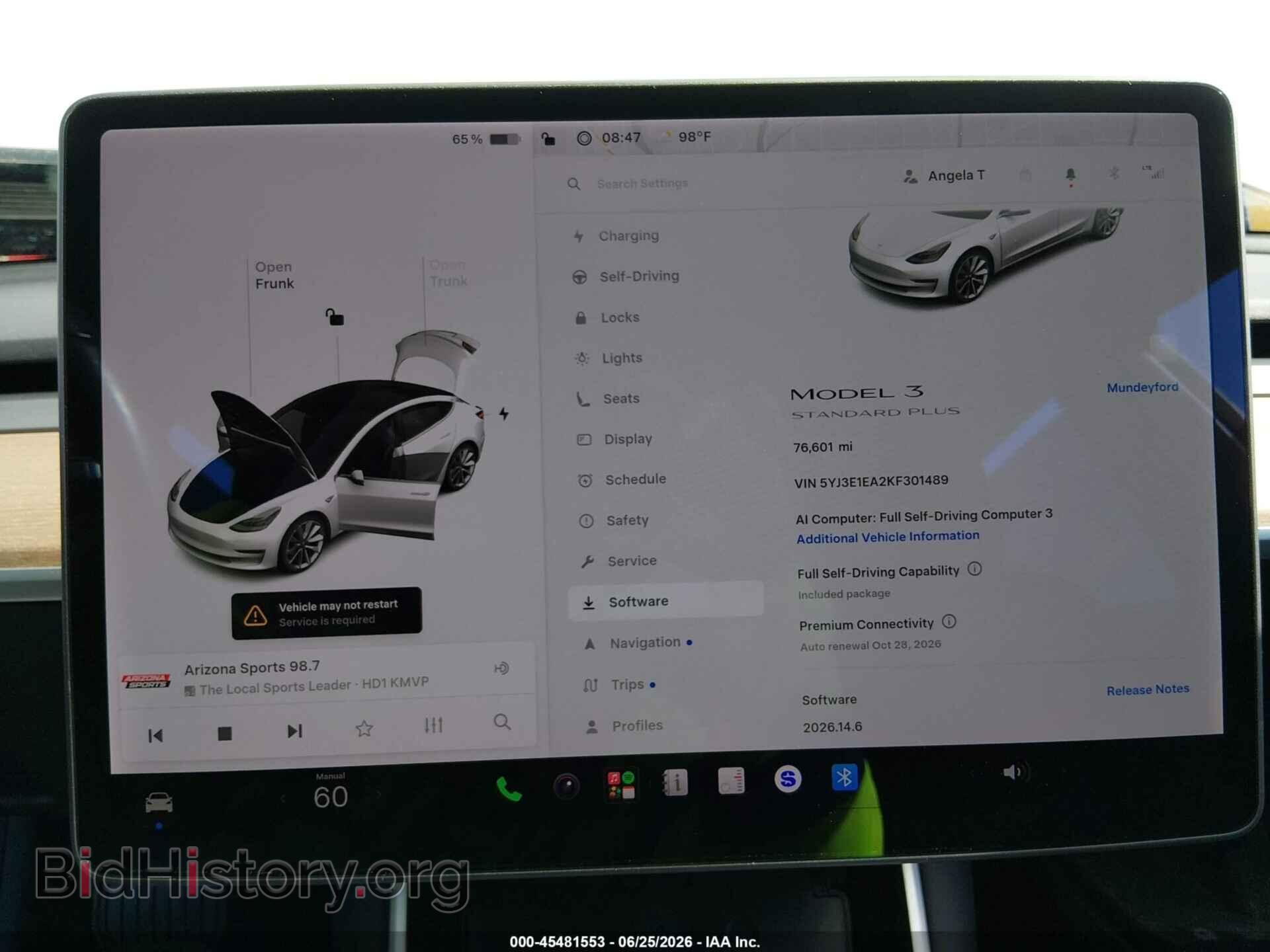 2019 TESLA MODEL 3 - VIN: 5YJ3E1EA2KF301489 - Photo 17