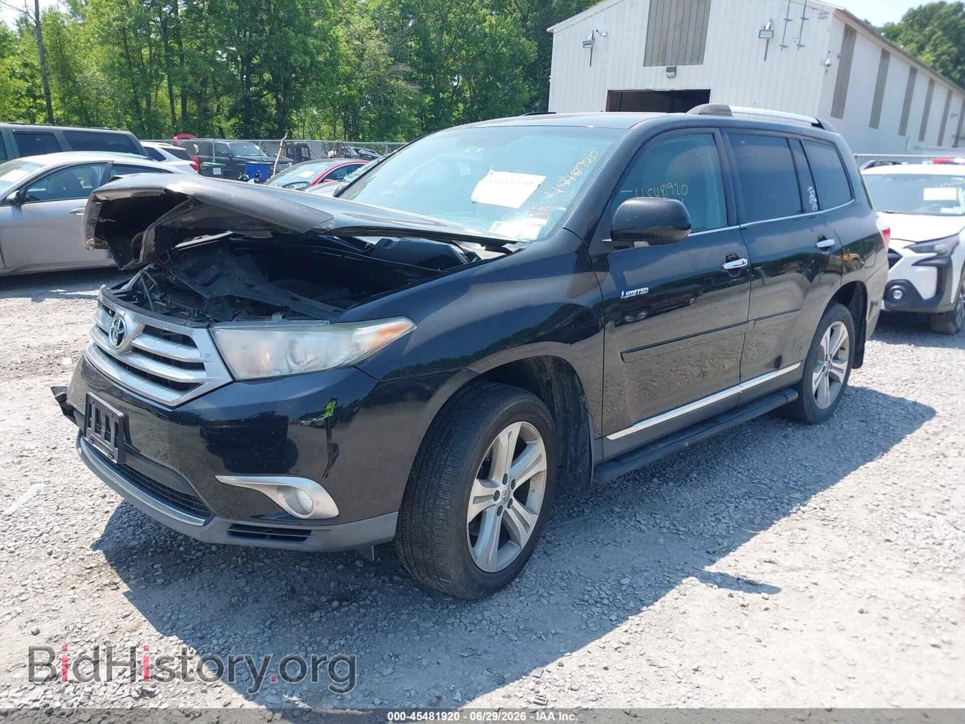 2013 TOYOTA HIGHLANDER - VIN: 5TDDK3EH8DS185252 - Фото 2