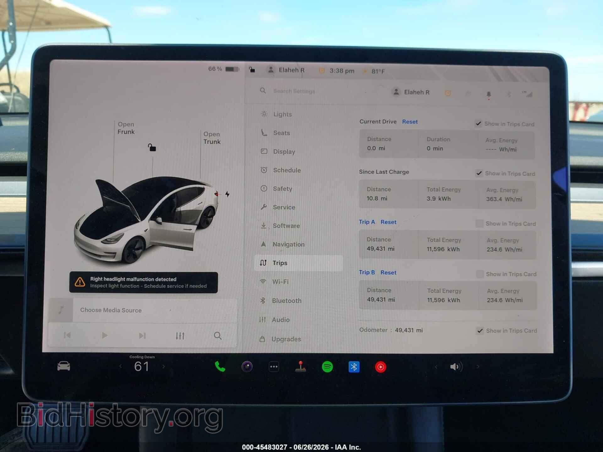 2022 TESLA MODEL 3 - VIN: 5YJ3E1EA2NF123751 - Photo 7