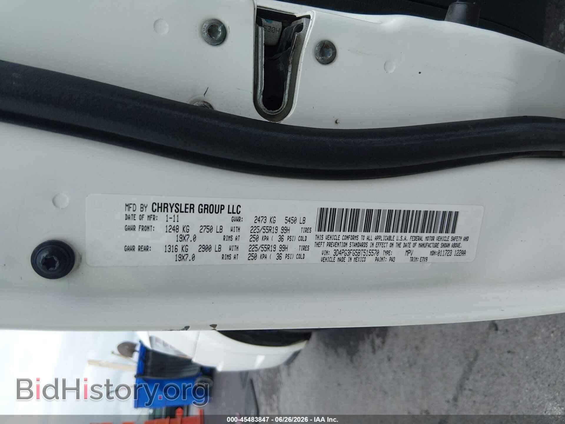 2011 DODGE JOURNEY - VIN: 3D4PG3FG5BT515570 - Фото 9