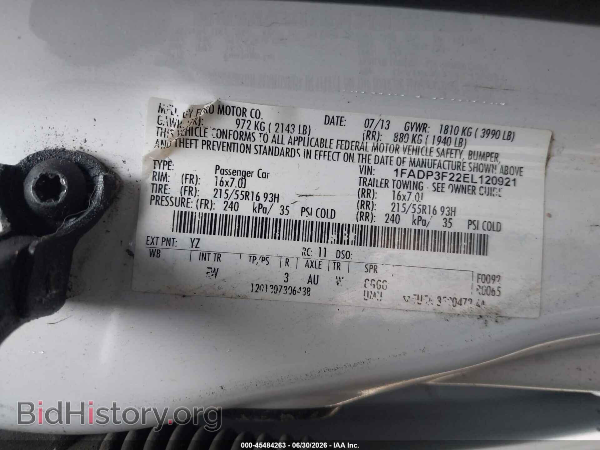 2014 FORD FOCUS - VIN: 1FADP3F22EL120921 - Photo 9