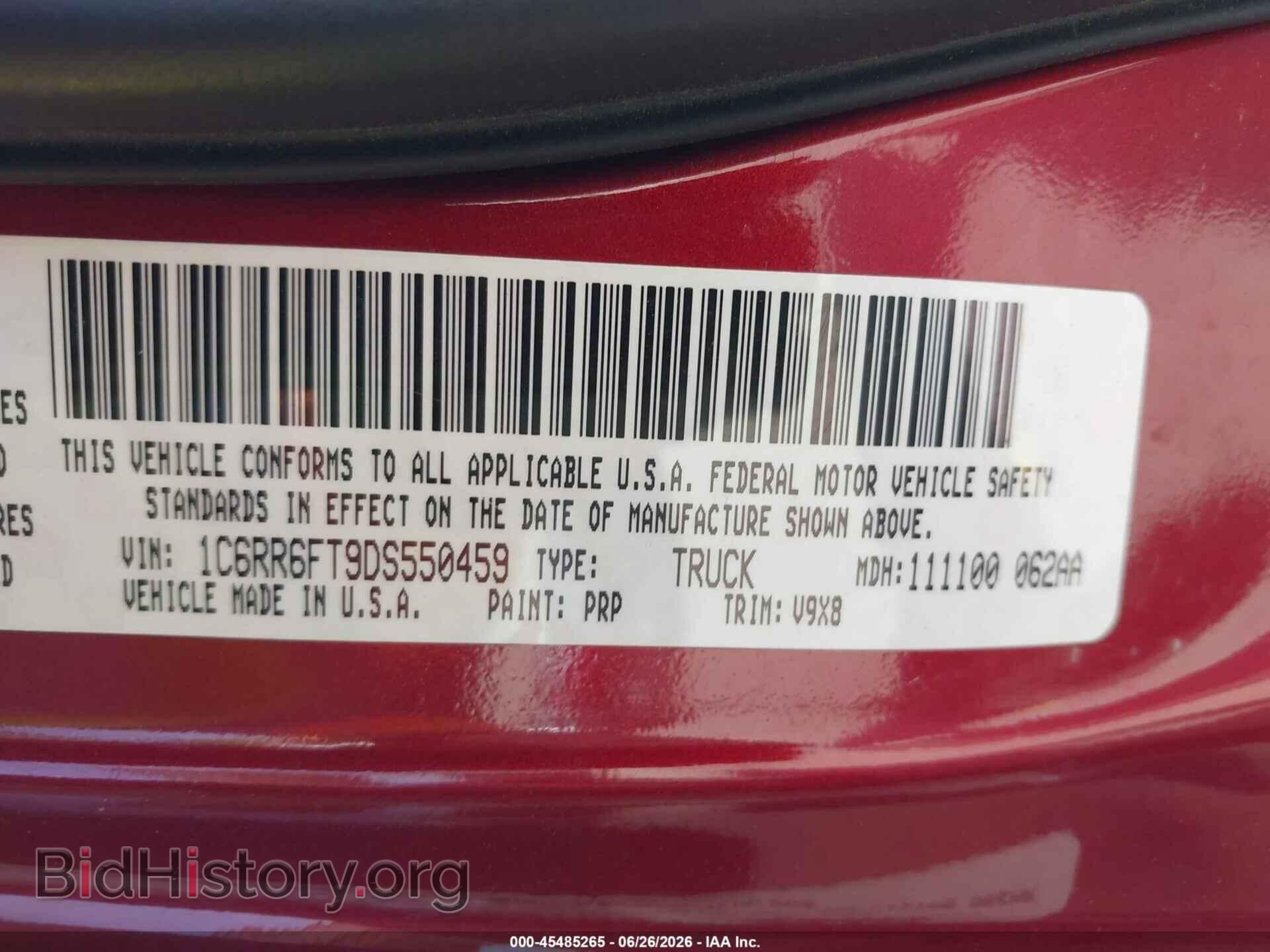 2013 RAM 1500 - VIN: 1C6RR6FT9DS550459 - Photo 9