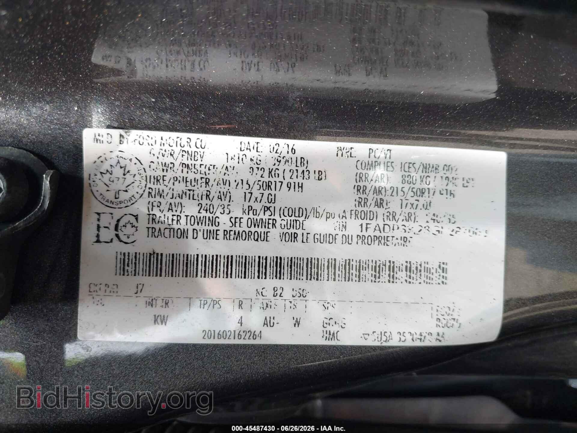 2016 FORD FOCUS - VIN: 1FADP3K28GL287003 - Photo 9