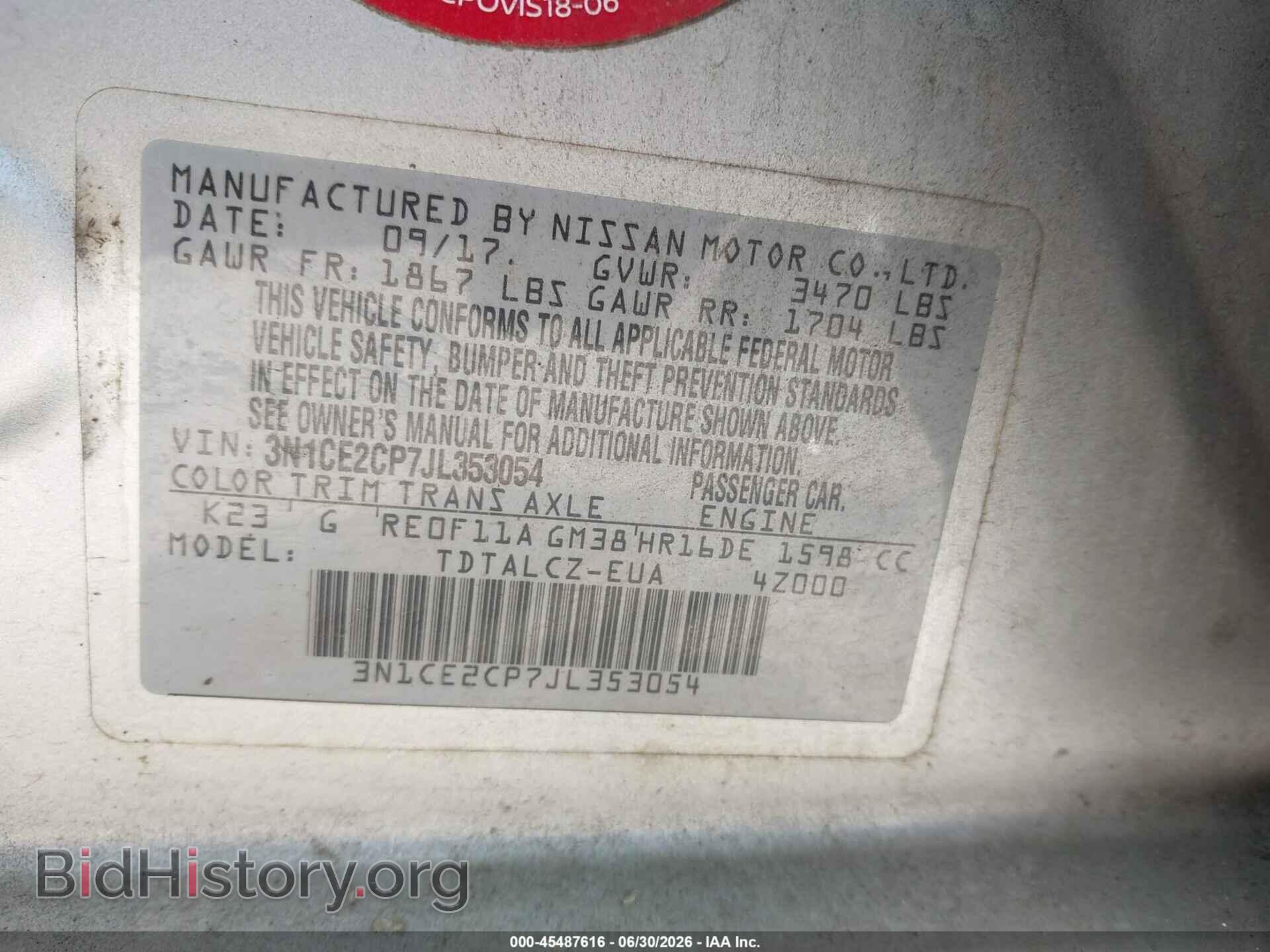 2018 NISSAN VERSA NOTE - VIN: 3N1CE2CP7JL353054 - Photo 9