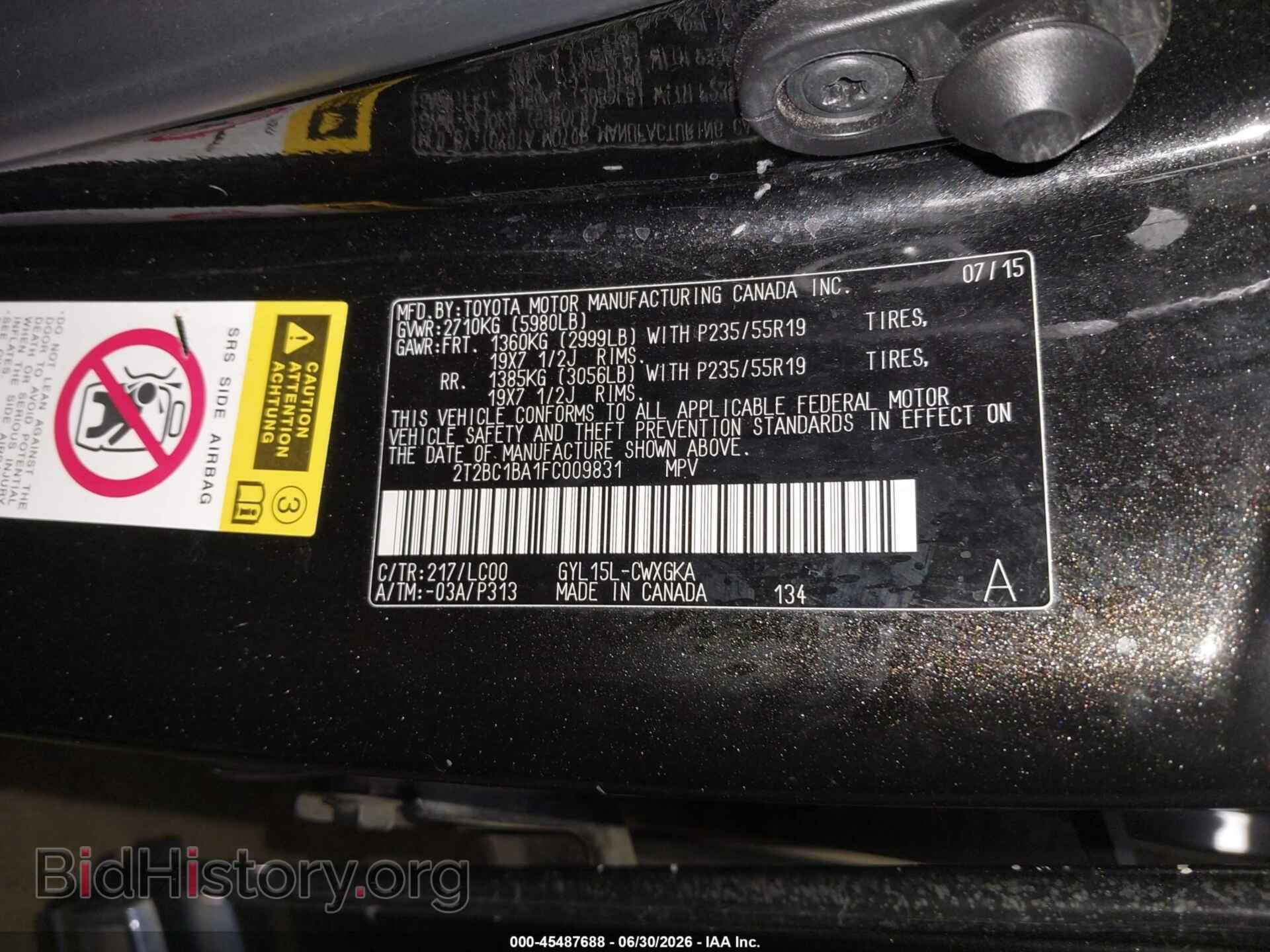 2015 LEXUS RX 450H - VIN: 2T2BC1BA1FC009831 - Photo 9