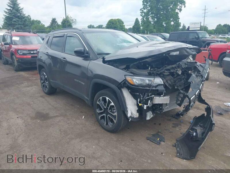 2023 Jeep COMPASS Limited 4X4 (VIN 3C4NJDCNXPT550871) — фото 1 из 16, IAAI, повреждение: передняя часть