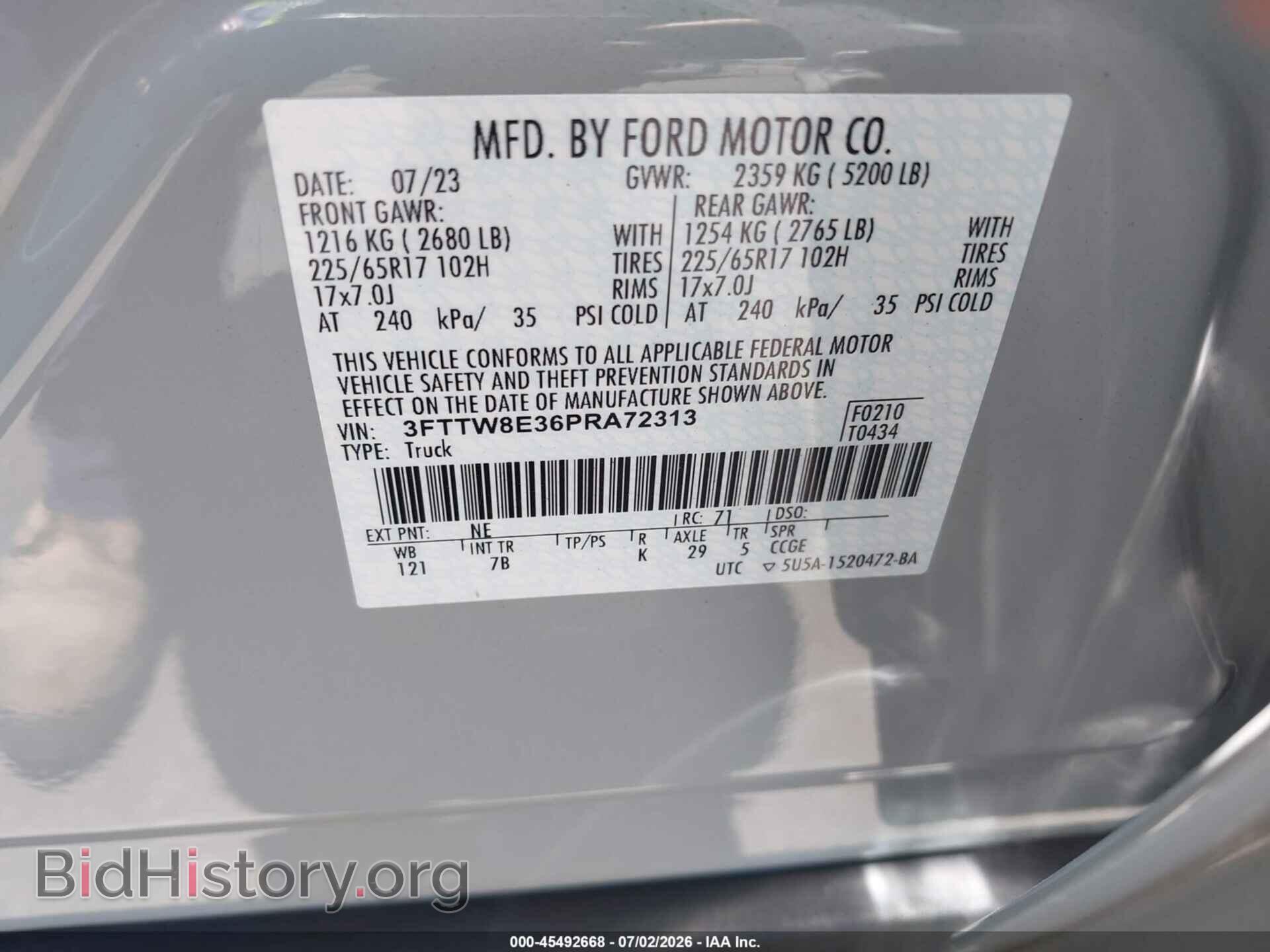 2023 FORD MAVERICK - VIN: 3FTTW8E36PRA72313 - Фото 9