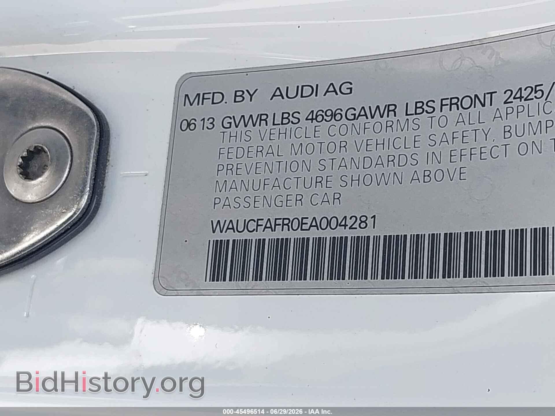 2014 AUDI A5 - VIN: WAUCFAFR0EA004281 - Photo 9