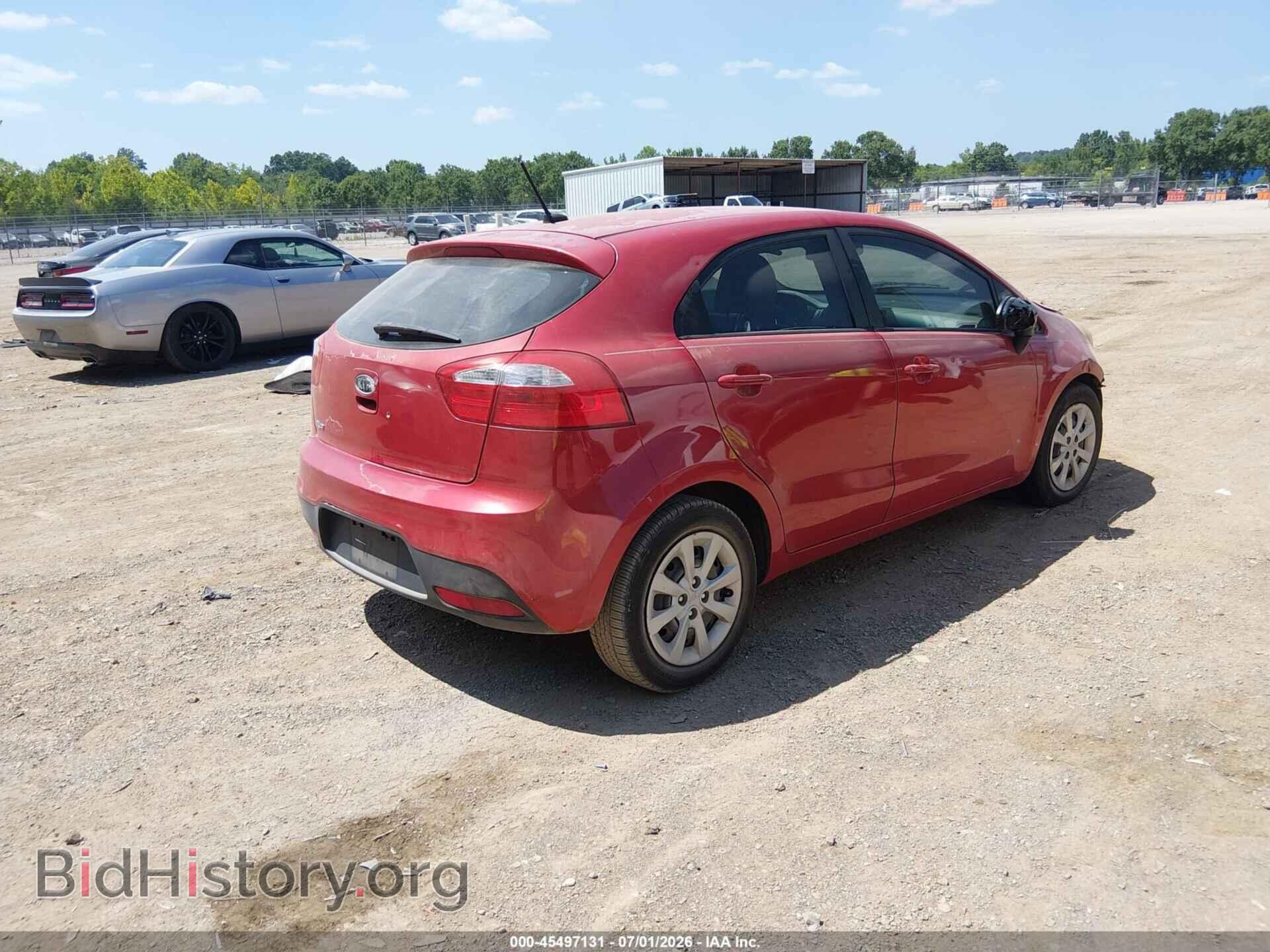 2012 KIA RIO5 - VIN: KNADM5A38C6021592 - Фото 4