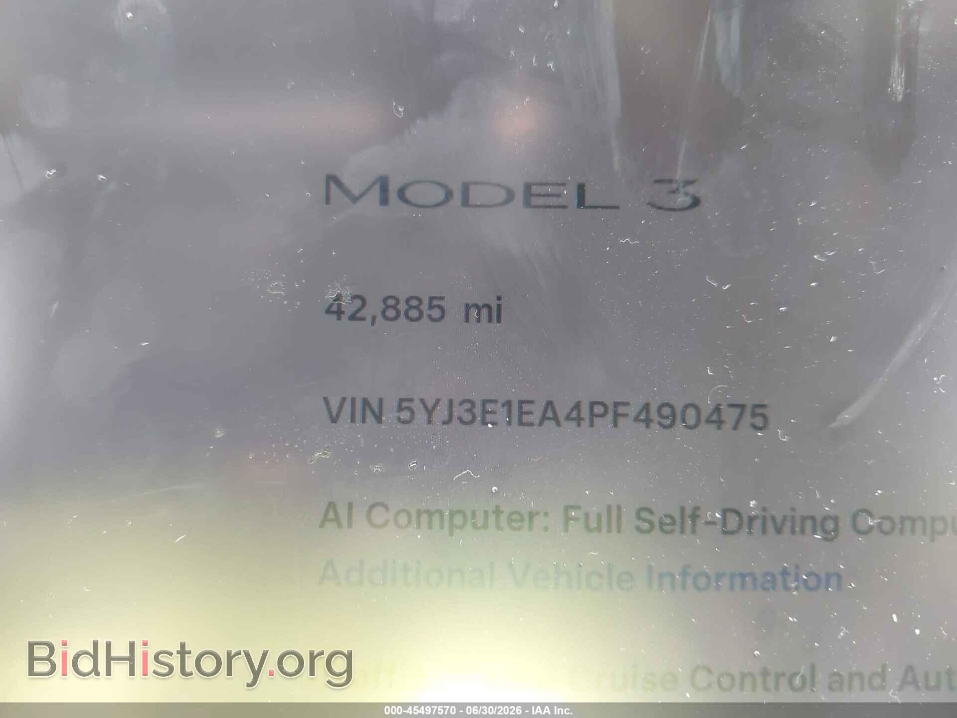 2023 TESLA MODEL 3 - VIN: 5YJ3E1EA4PF490475 - Фото 7