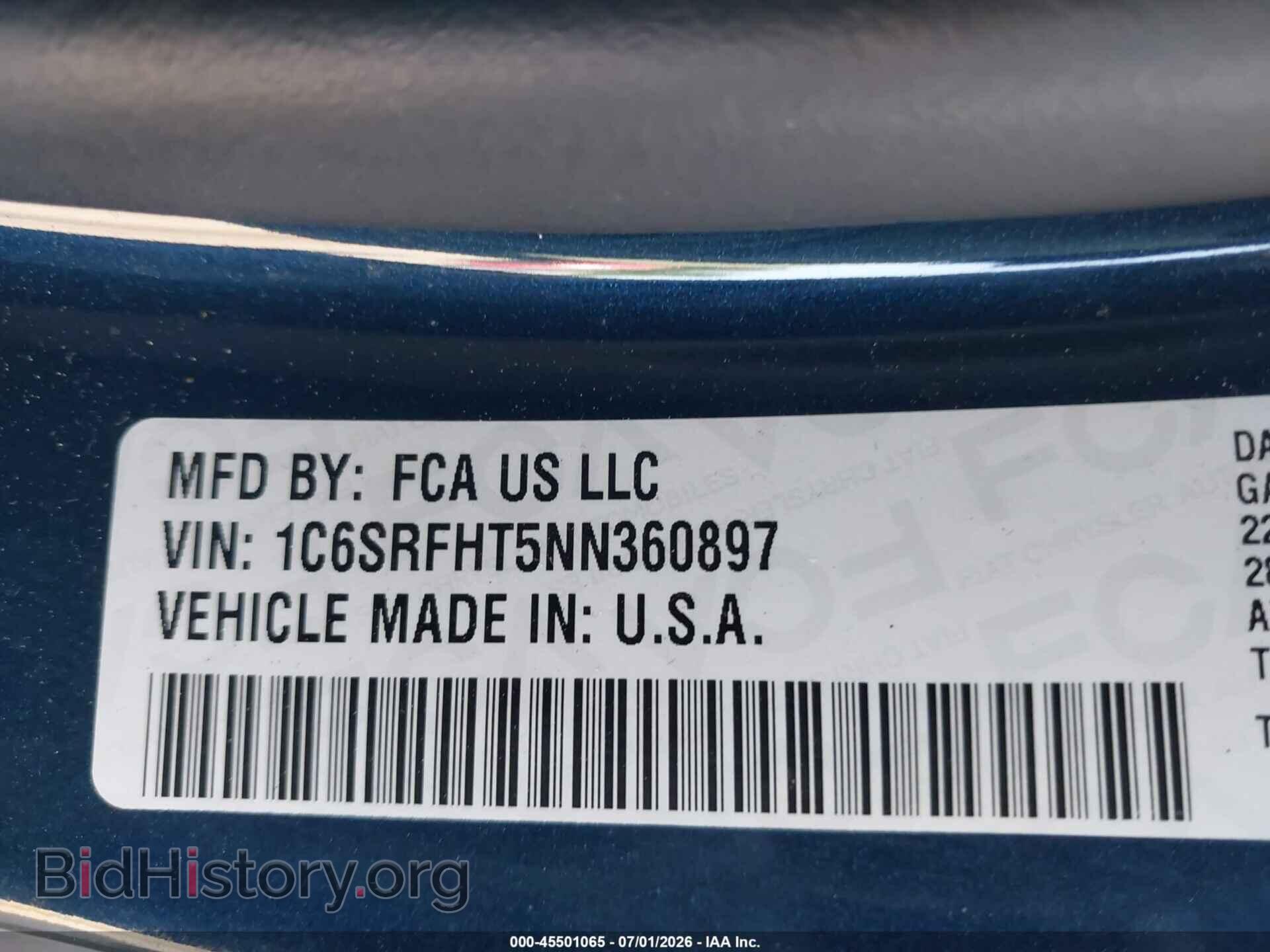2022 RAM 1500 - VIN: 1C6SRFHT5NN360897 - Фото 9