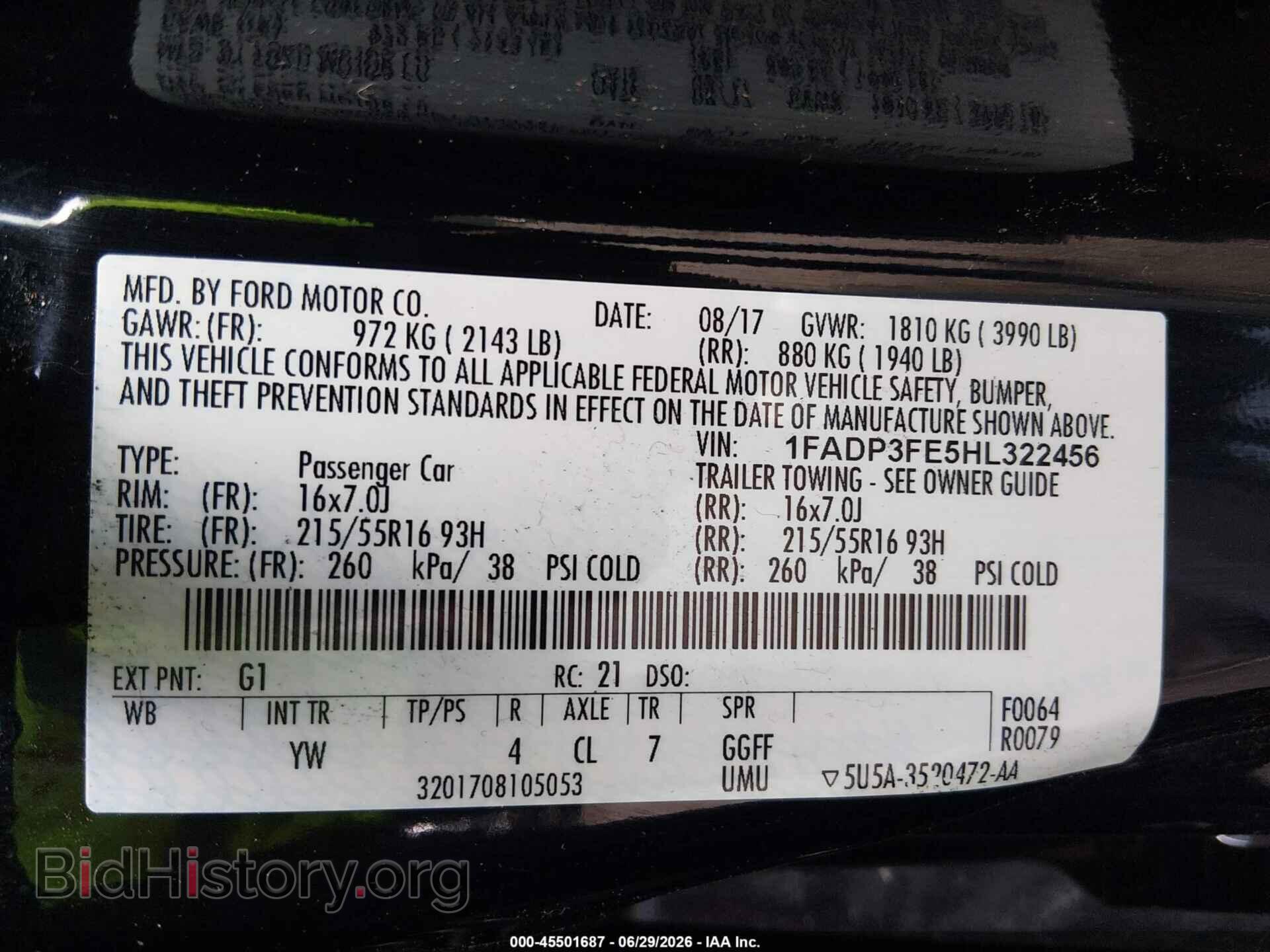 2017 FORD FOCUS - VIN: 1FADP3FE5HL322456 - Photo 9