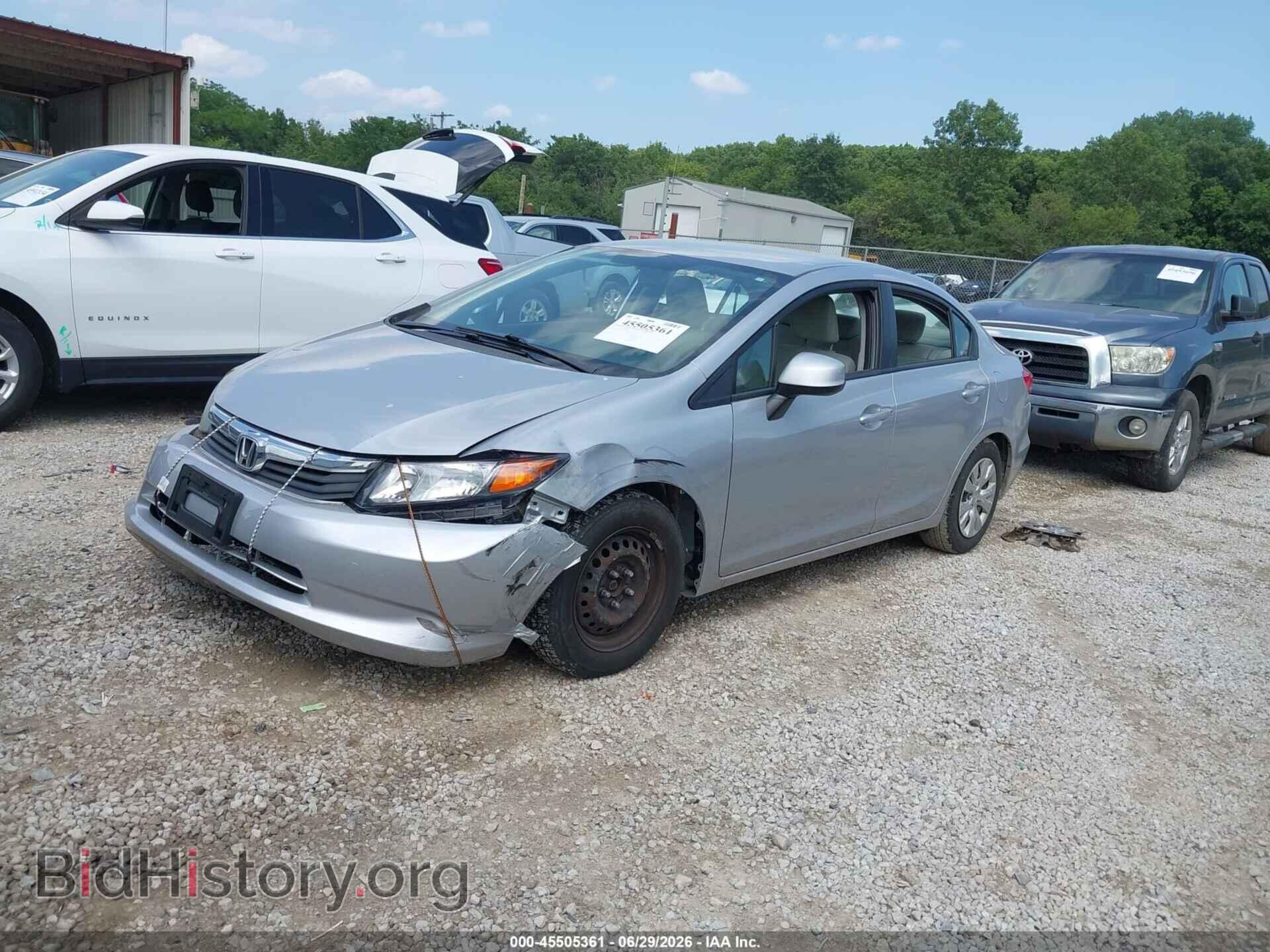 2012 HONDA CIVIC - VIN: 19XFB2F57CE057908 - Фото 2