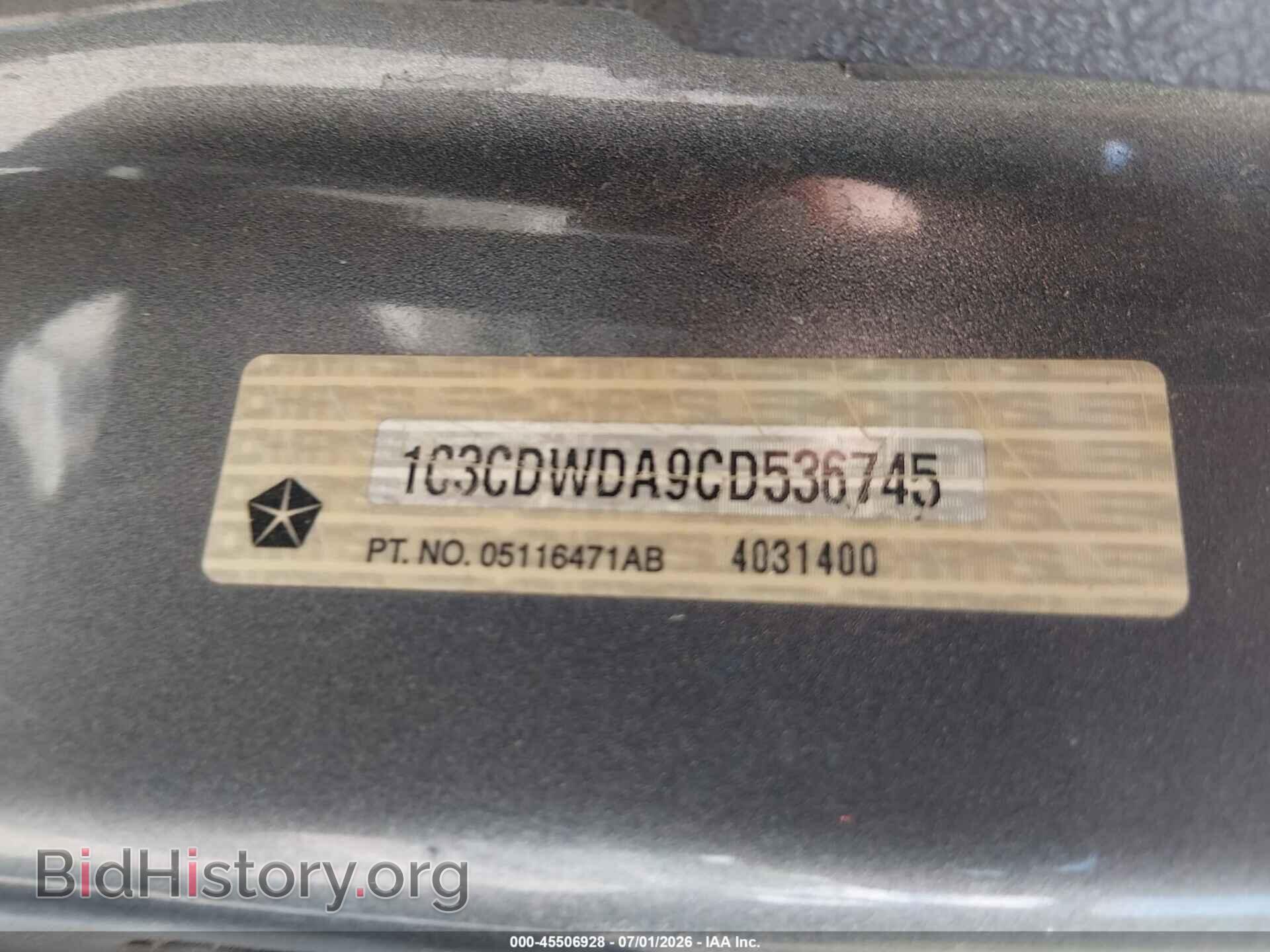 2012 DODGE CALIBER - VIN: 1C3CDWDA9CD536745 - Photo 9