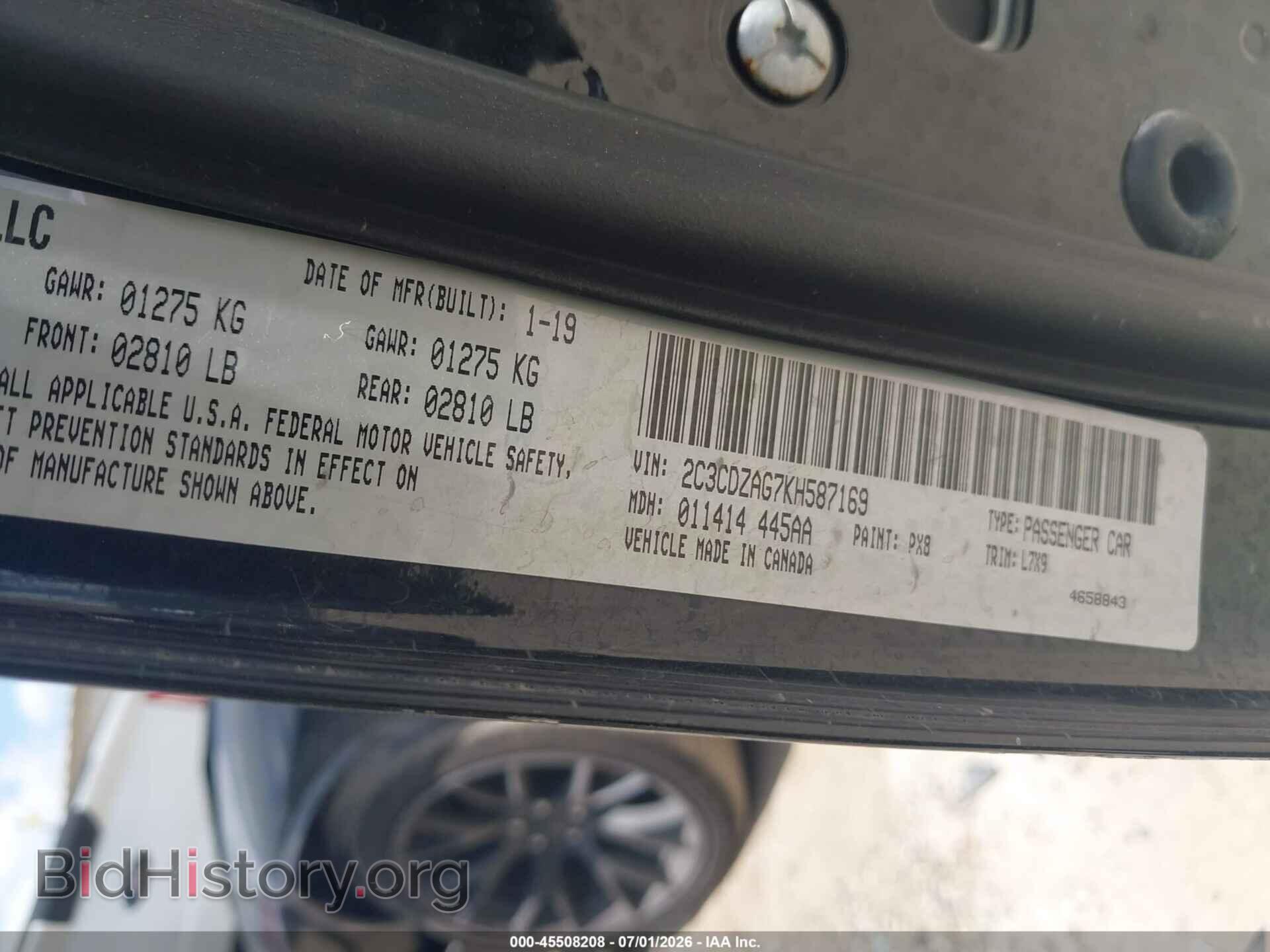 2019 DODGE CHALLENGER - VIN: 2C3CDZAG7KH587169 - Photo 9