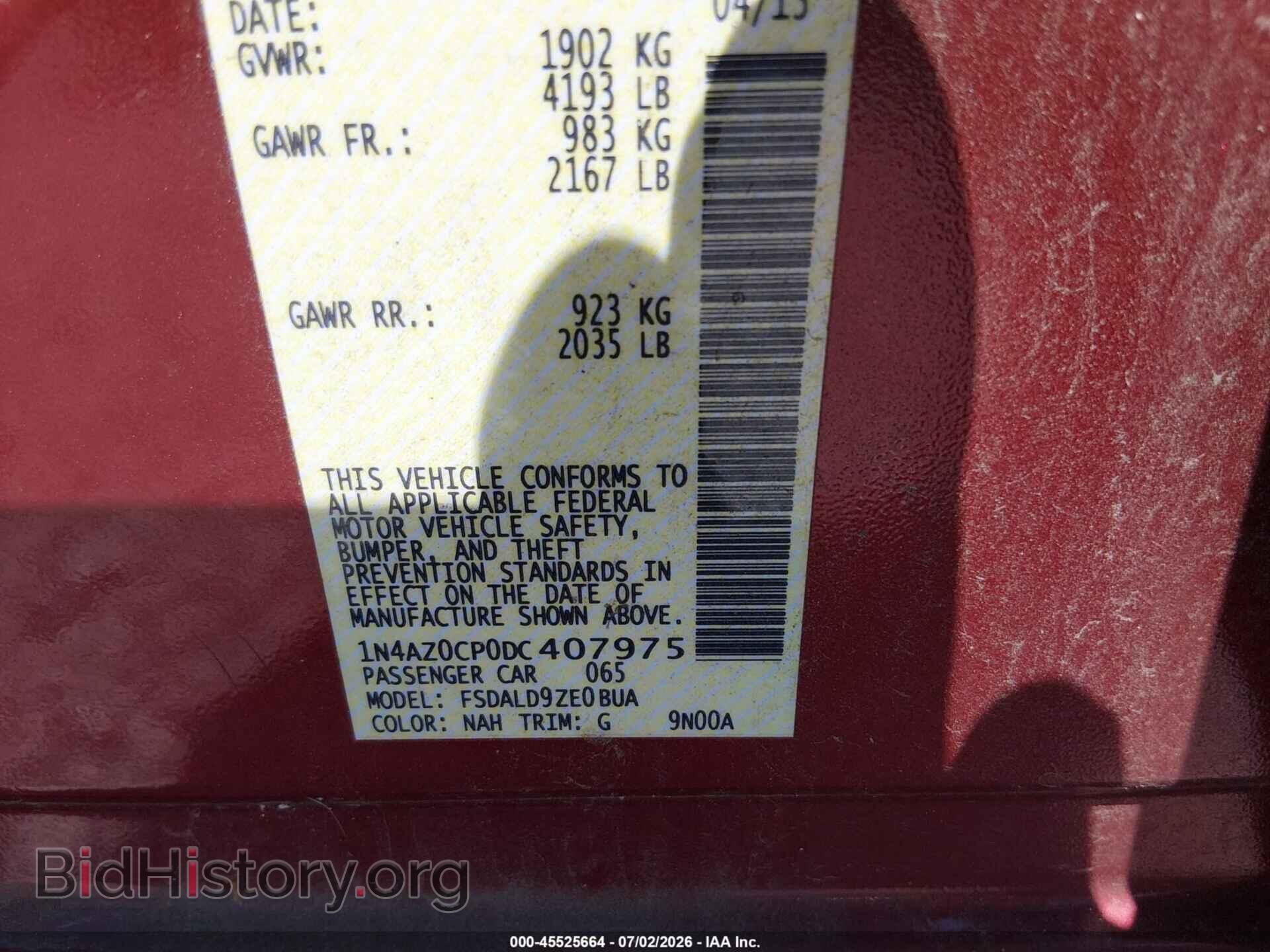 2013 NISSAN LEAF - VIN: 1N4AZ0CP0DC407975 - Photo 9