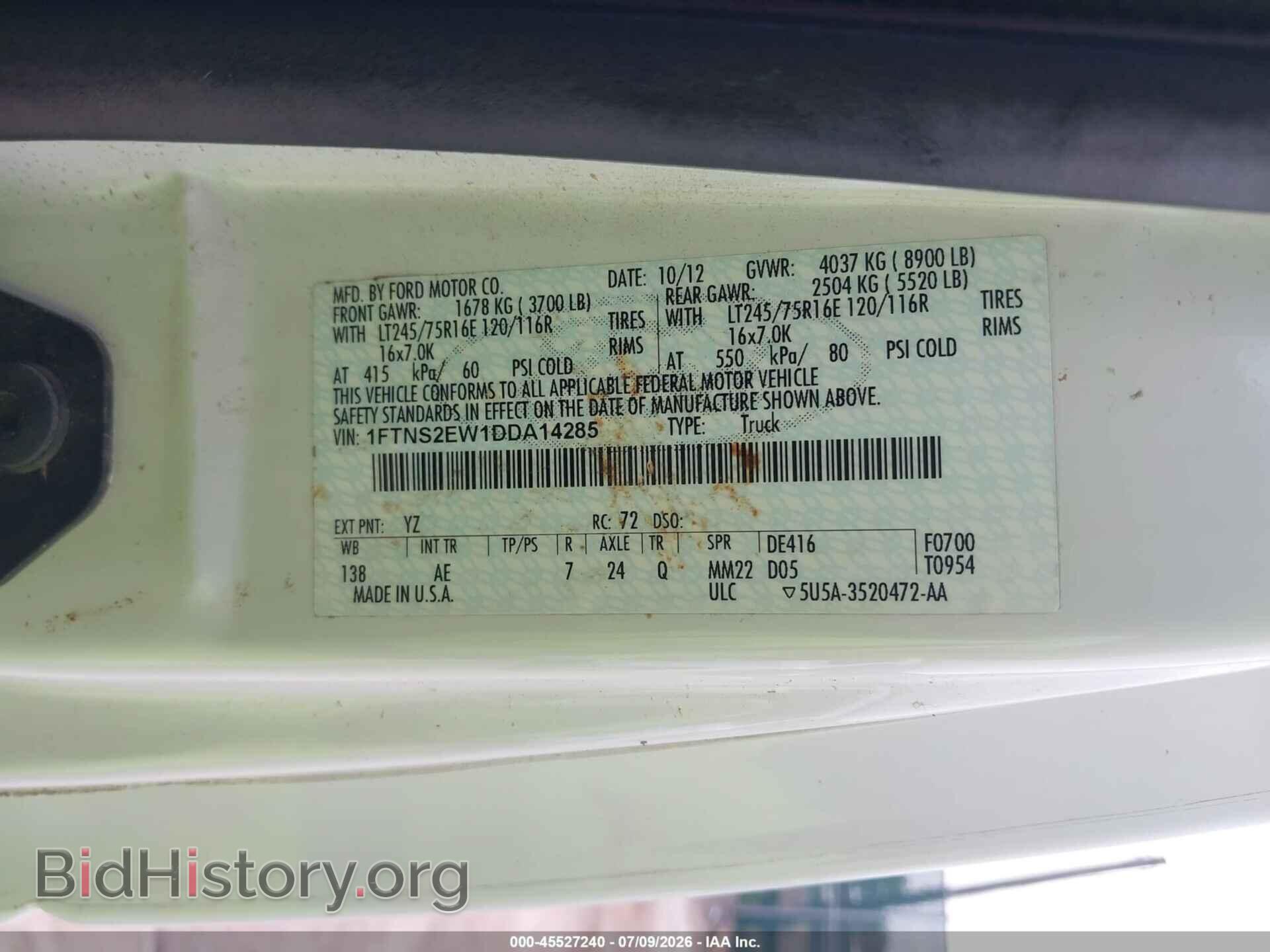 2013 FORD E-250 - VIN: 1FTNS2EW1DDA14285 - Photo 9