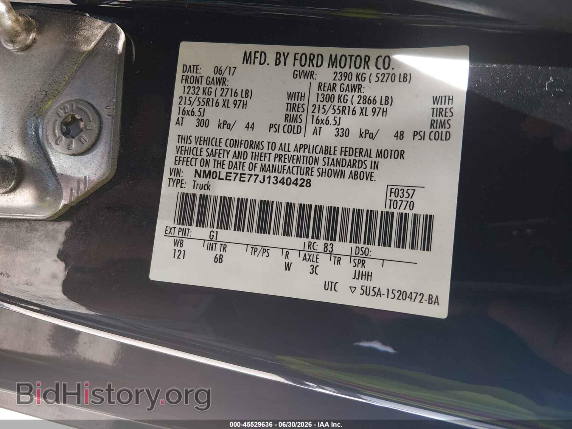 2018 FORD TRANSIT CONNECT - VIN: NM0LE7E77J1340428 - Фото 9