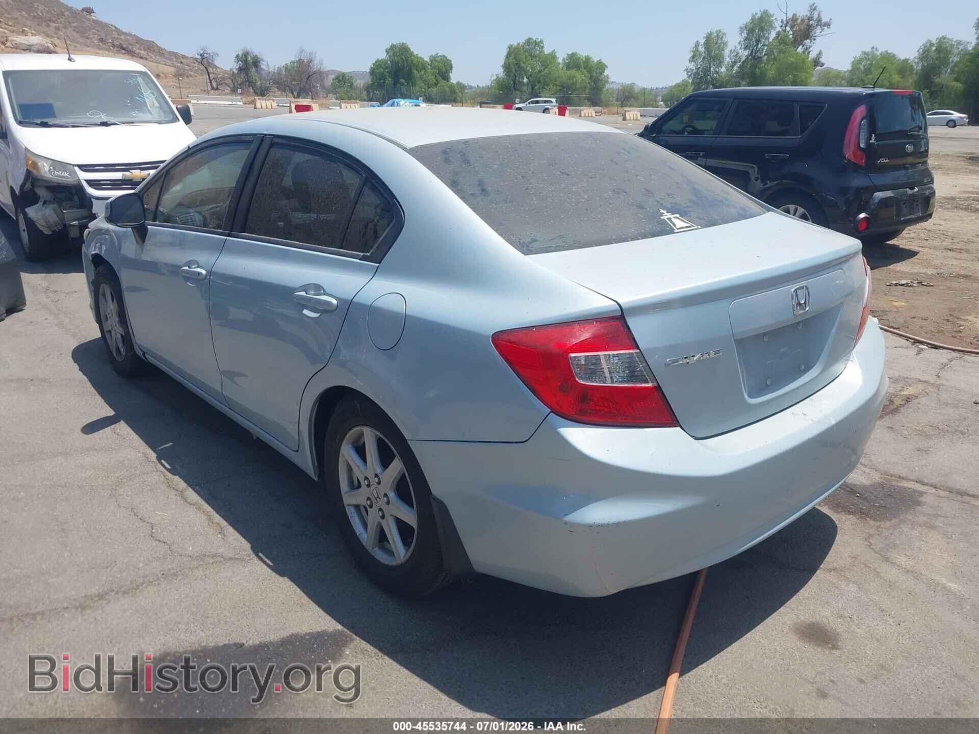 2012 HONDA CIVIC - VIN: 19XFB2F56CE335634 - Фото 3