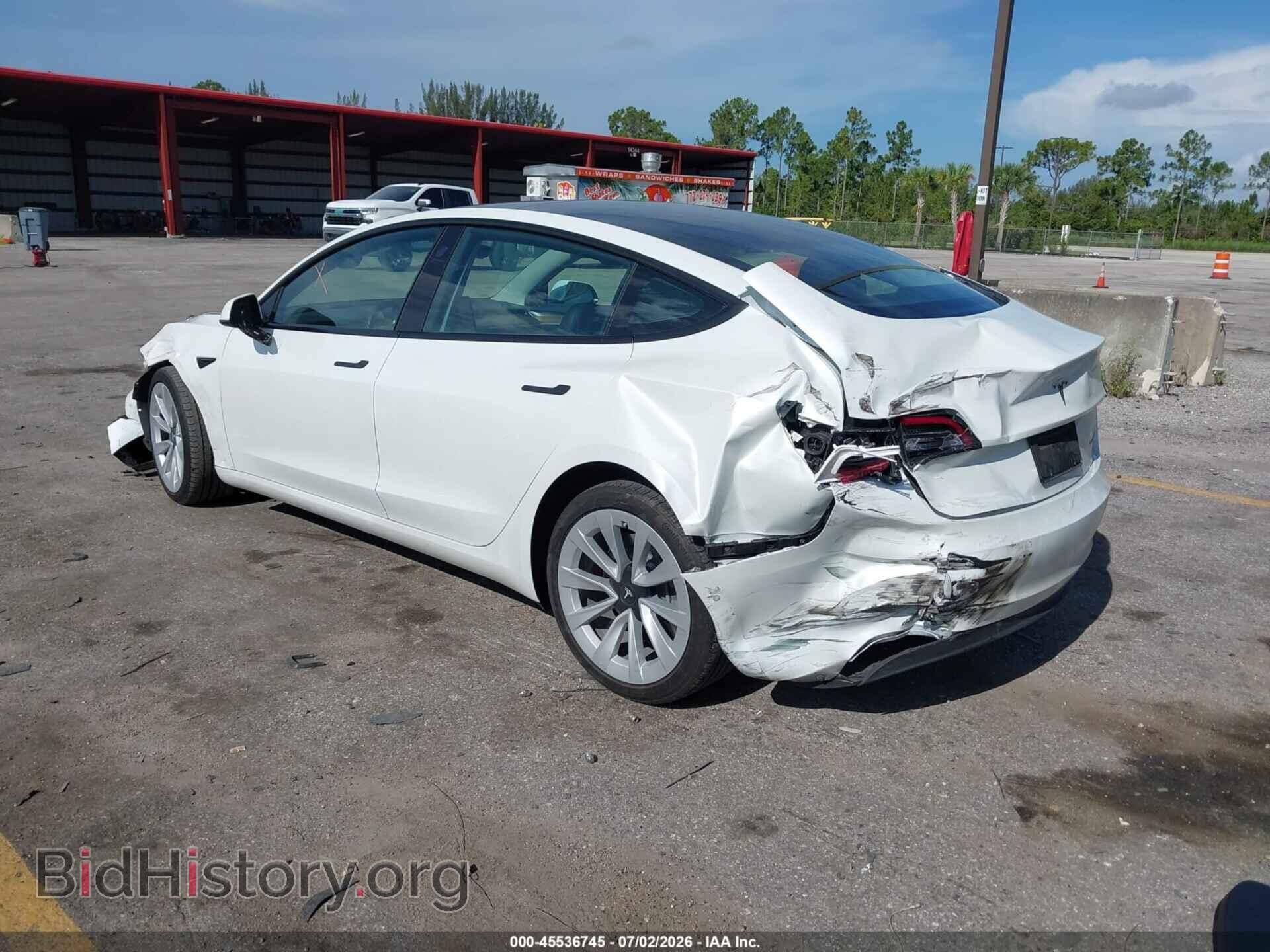 2022 TESLA MODEL 3 - VIN: 5YJ3E1EB4NF312698 - Фото 3