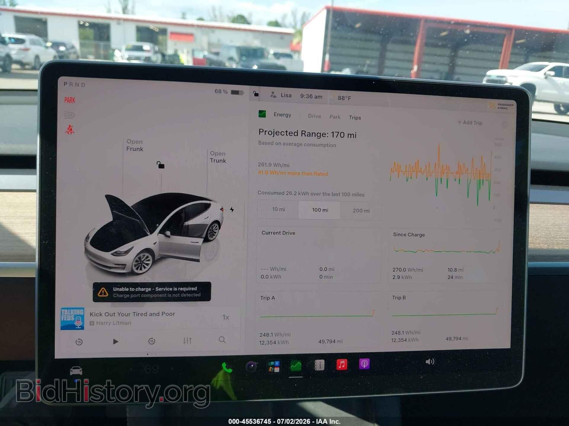 2022 TESLA MODEL 3 - VIN: 5YJ3E1EB4NF312698 - Фото 7