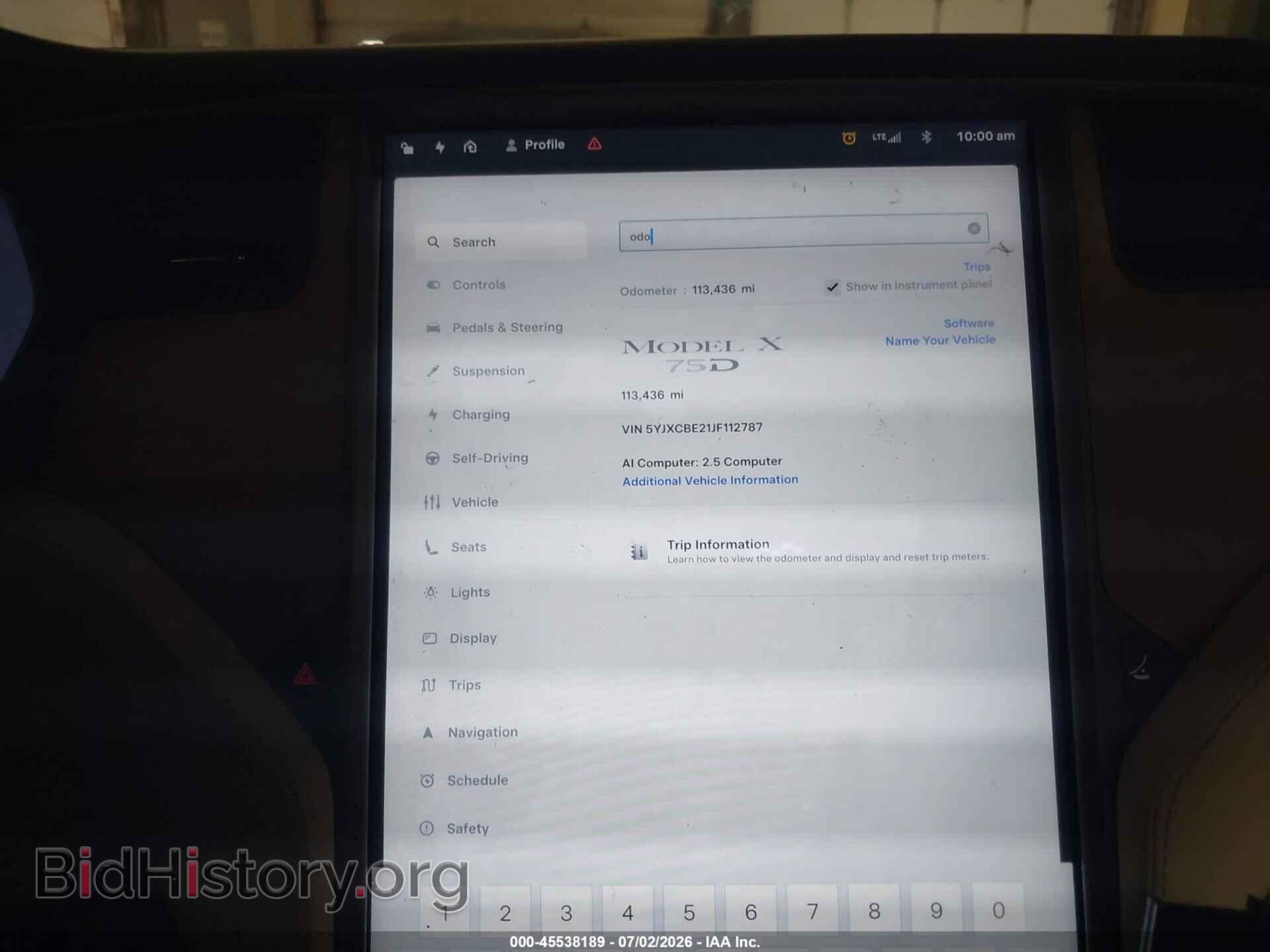 2018 TESLA MODEL X - VIN: 5YJXCBE21JF112787 - Photo 7