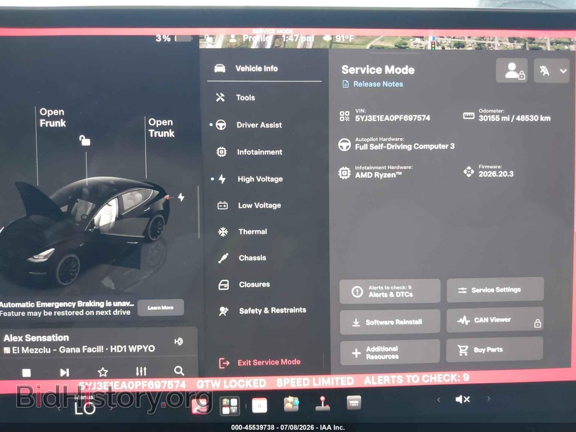 2023 TESLA MODEL 3 - VIN: 5YJ3E1EA0PF697574 - Фото 7