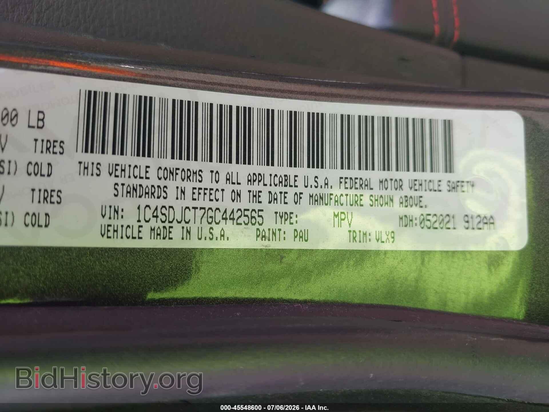 2016 DODGE DURANGO - VIN: 1C4SDJCT7GC442565 - Photo 9