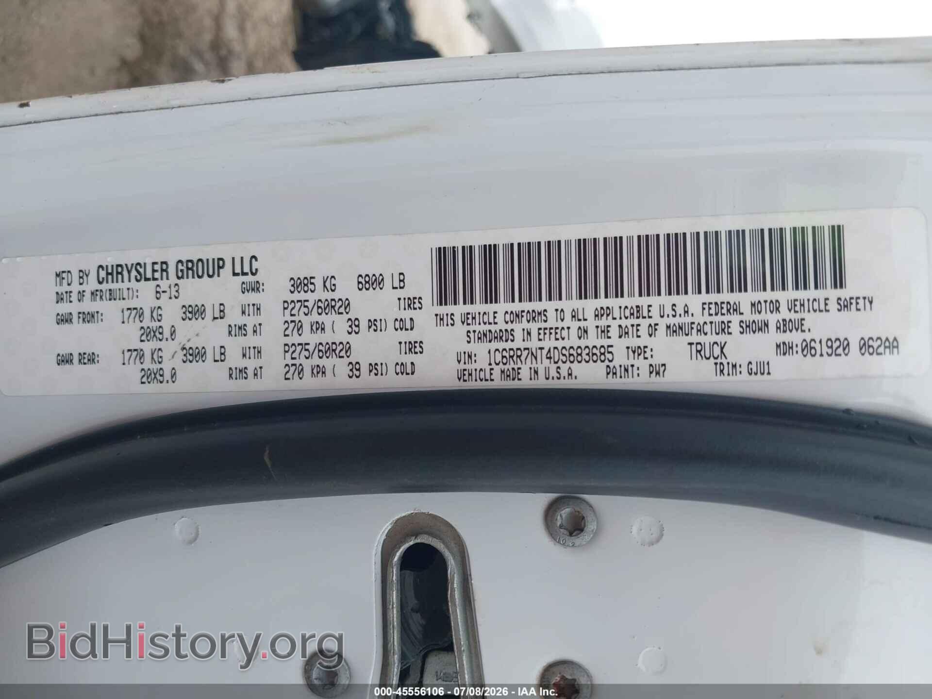 2013 RAM 1500 - VIN: 1C6RR7NT4DS683685 - Фото 9