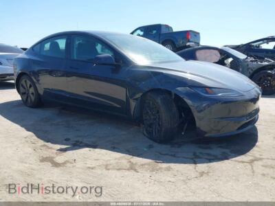 2025 Tesla MODEL 3 Long Range Rear-Wheel Drive/Standard Rear-Wheel Drive, black — VIN 5YJ3E1EA9SF080232, IAAI