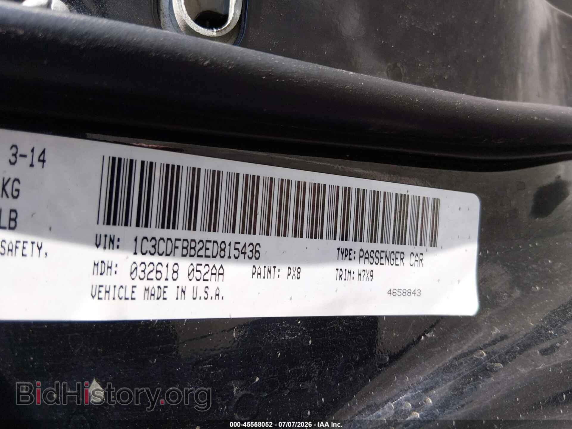 2014 DODGE DART - VIN: 1C3CDFBB2ED815436 - Фото 9