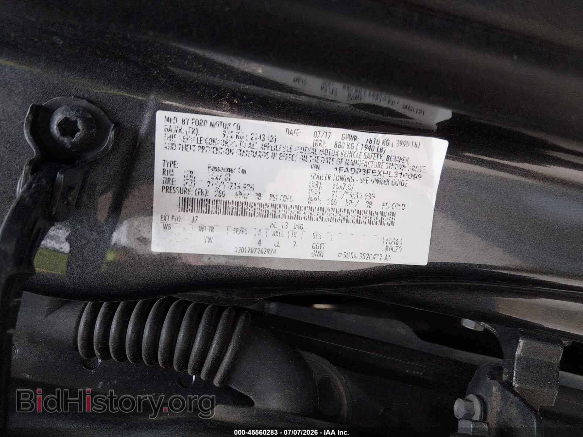 2017 FORD FOCUS - VIN: 1FADP3FEXHL316099 - Фото 9
