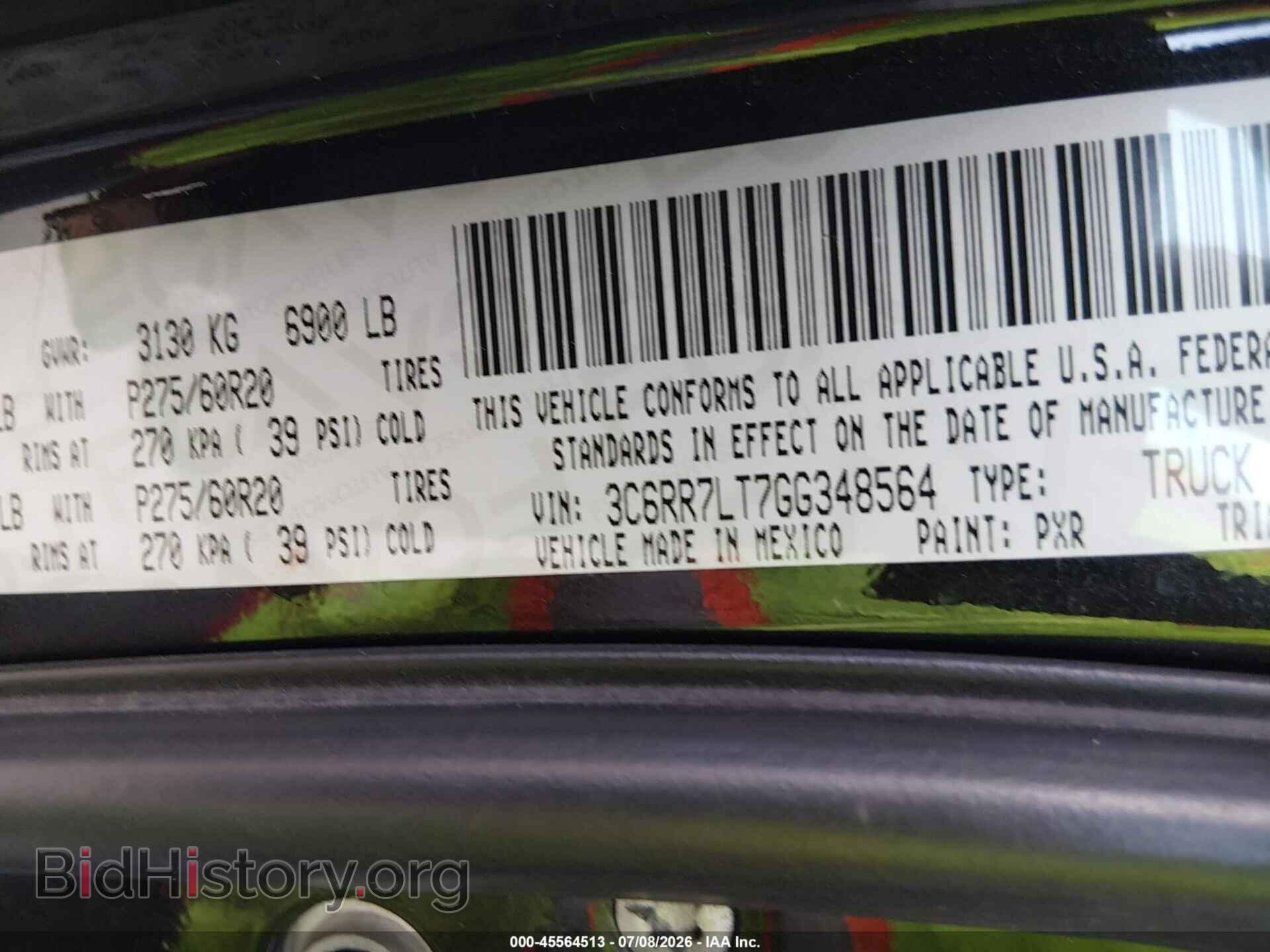 2016 RAM 1500 - VIN: 3C6RR7LT7GG348564 - Фото 9