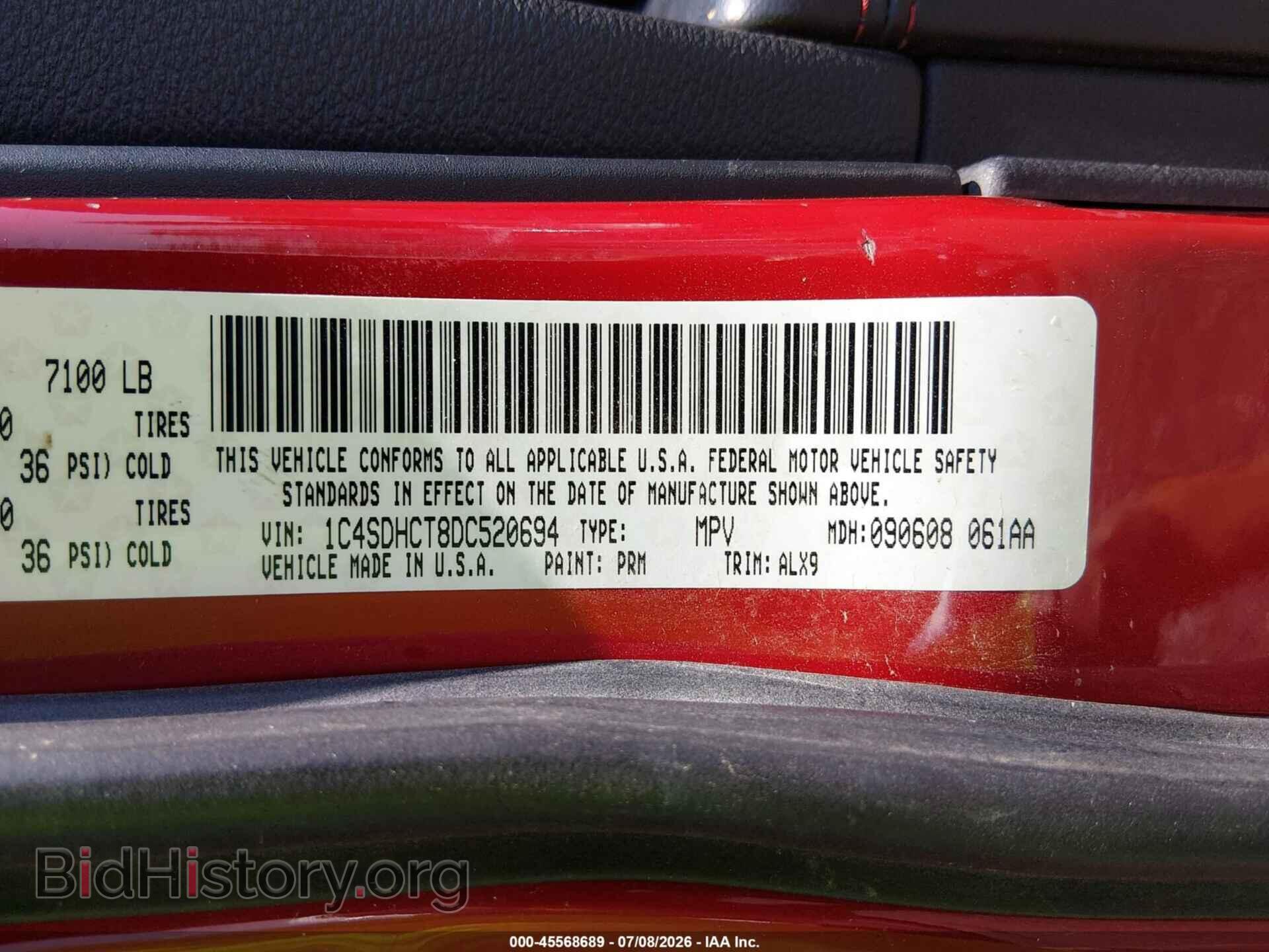 2013 DODGE DURANGO - VIN: 1C4SDHCT8DC520694 - Photo 9