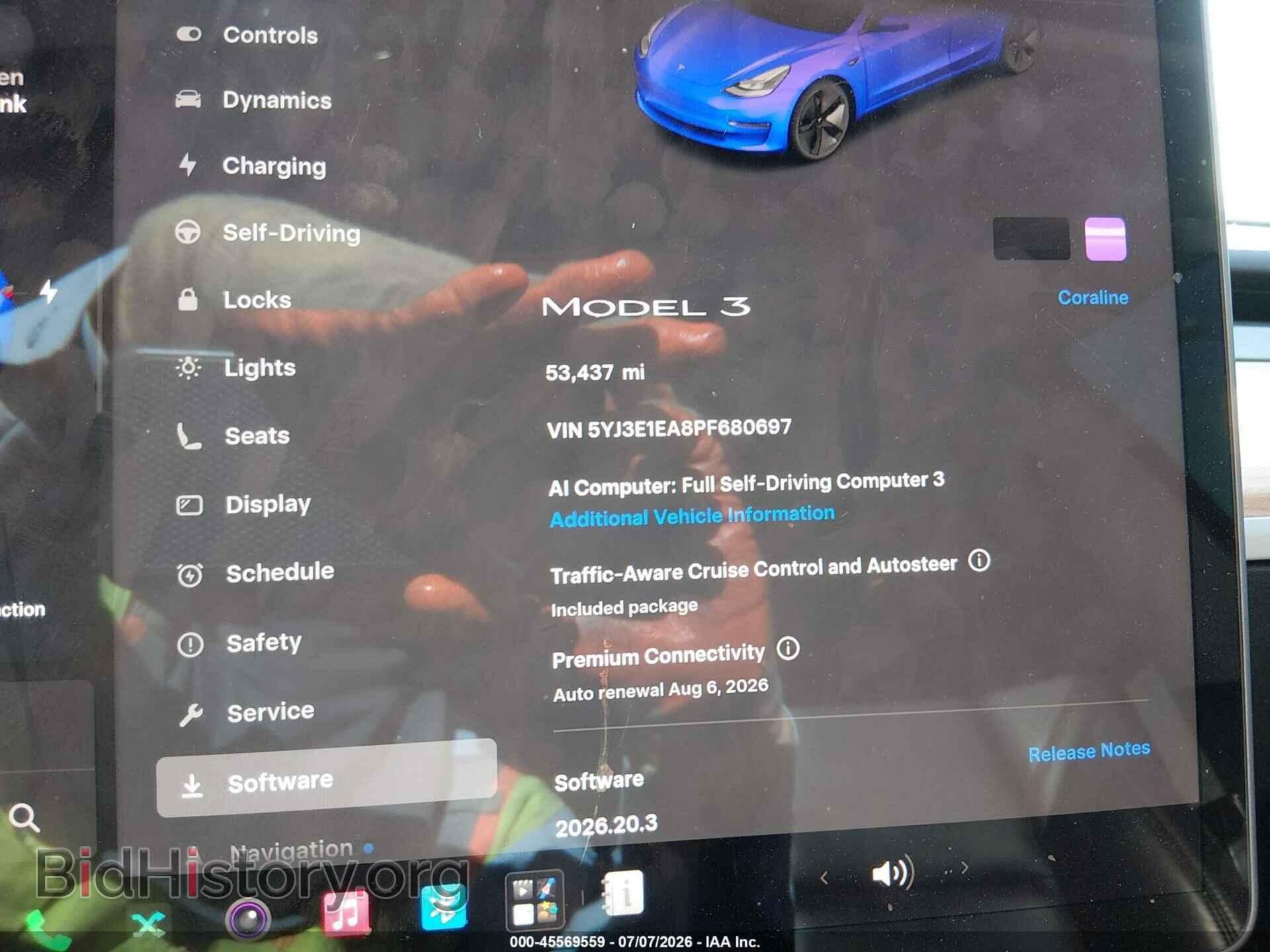 2023 TESLA MODEL 3 - VIN: 5YJ3E1EA8PF680697 - Фото 7