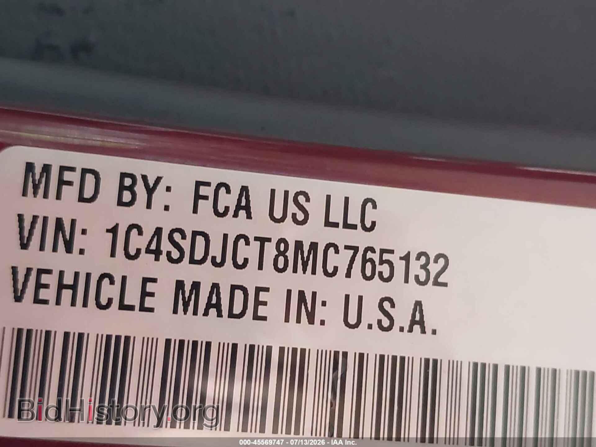 2021 DODGE DURANGO - VIN: 1C4SDJCT8MC765132 - Фото 9