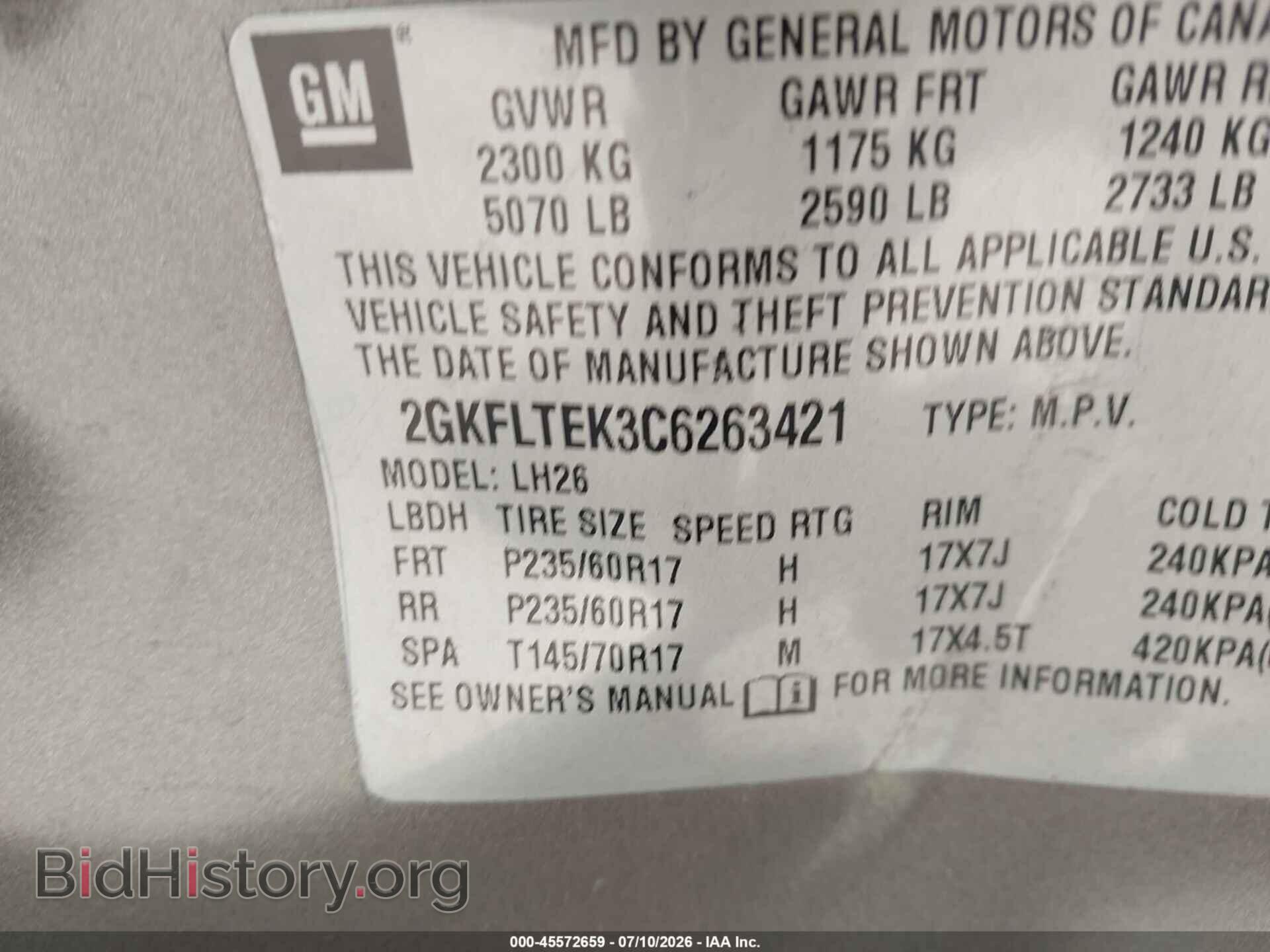 2012 GMC TERRAIN - VIN: 2GKFLTEK3C6263421 - Photo 9