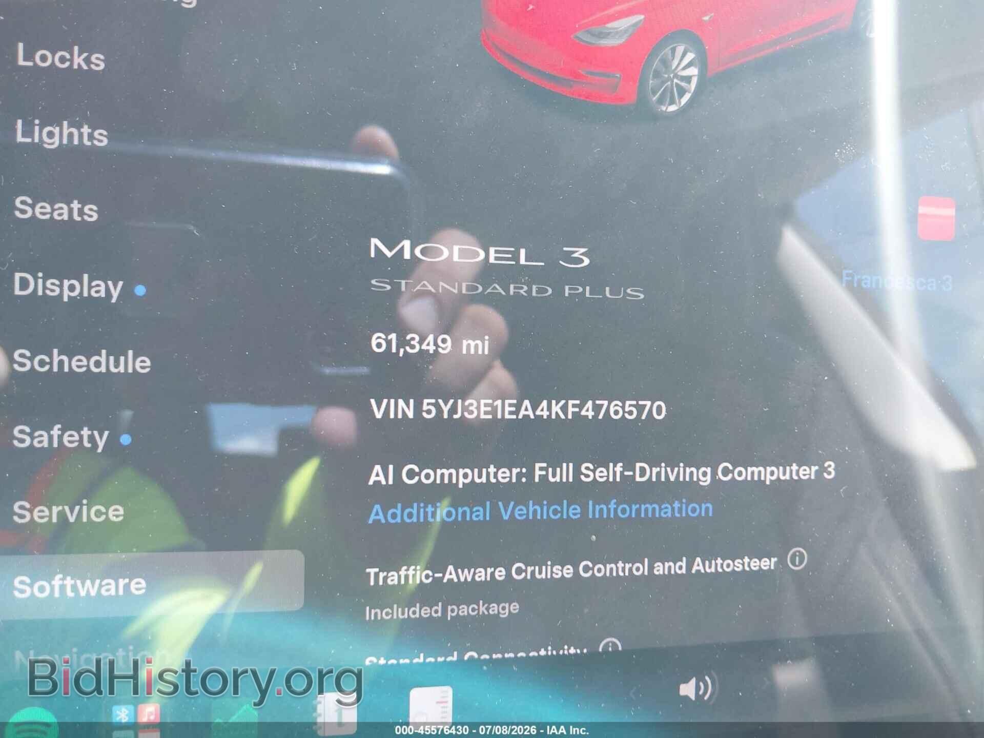 2019 TESLA MODEL 3 - VIN: 5YJ3E1EA4KF476570 - Фото 13