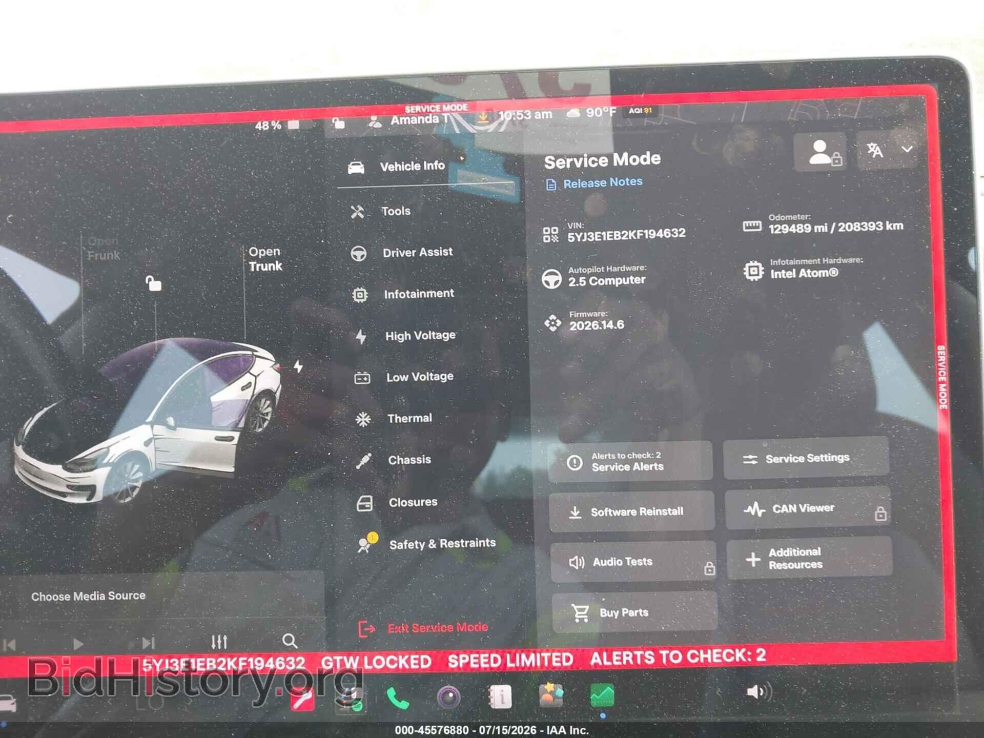 2019 TESLA MODEL 3 - VIN: 5YJ3E1EB2KF194632 - Photo 7