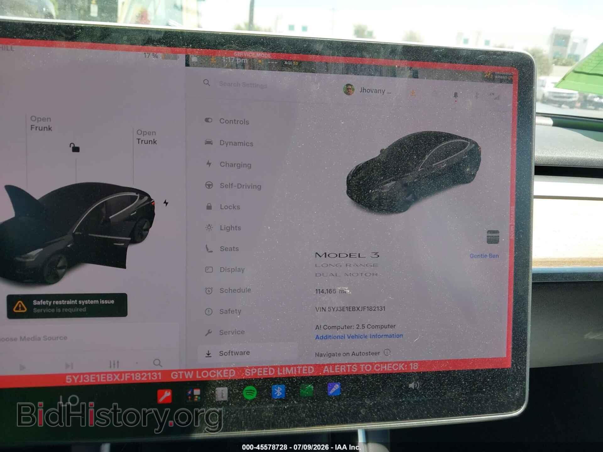 2018 TESLA MODEL 3 - VIN: 5YJ3E1EBXJF182131 - Фото 7