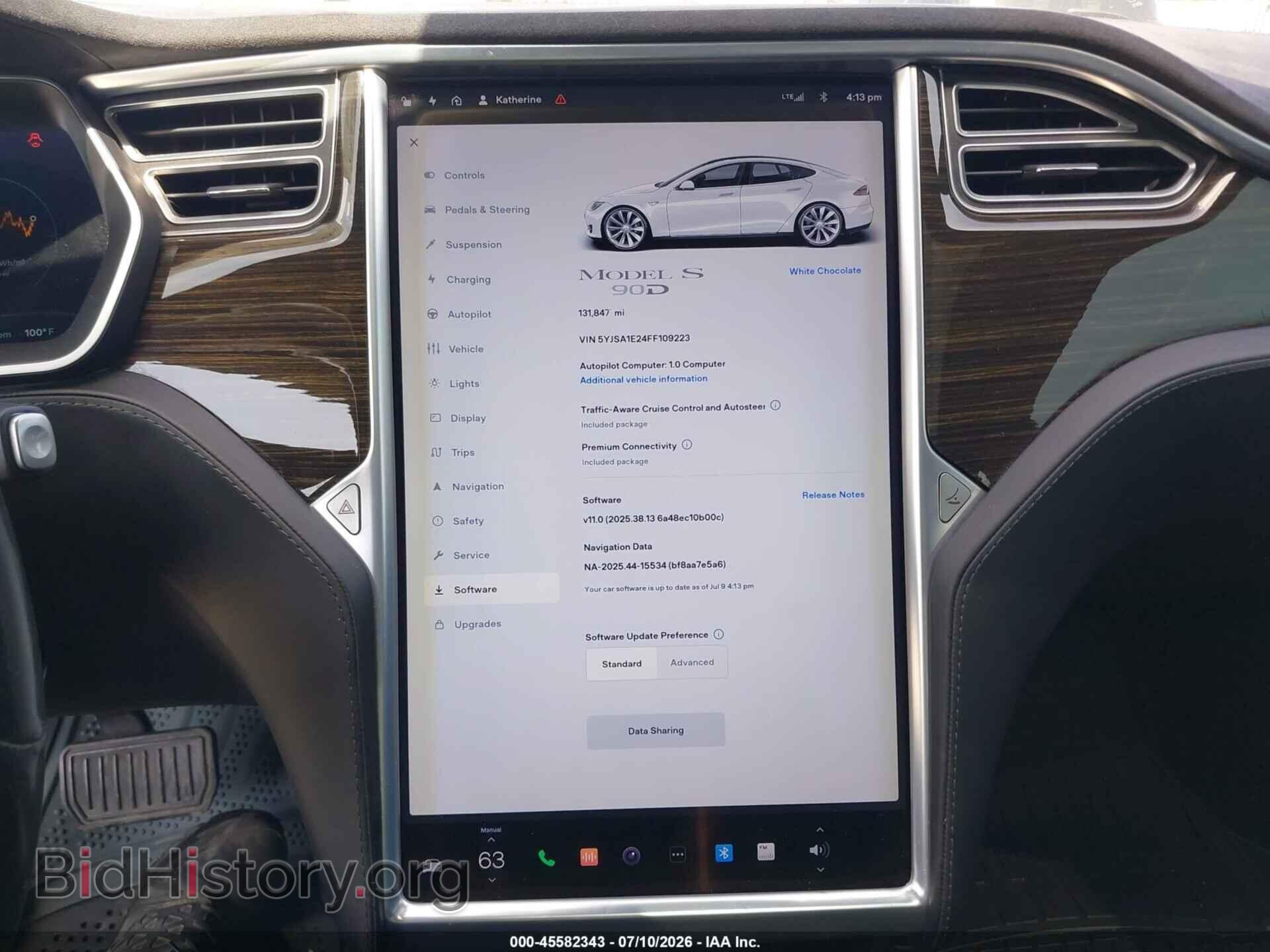 2015 TESLA MODEL S - VIN: 5YJSA1E24FF109223 - Photo 18
