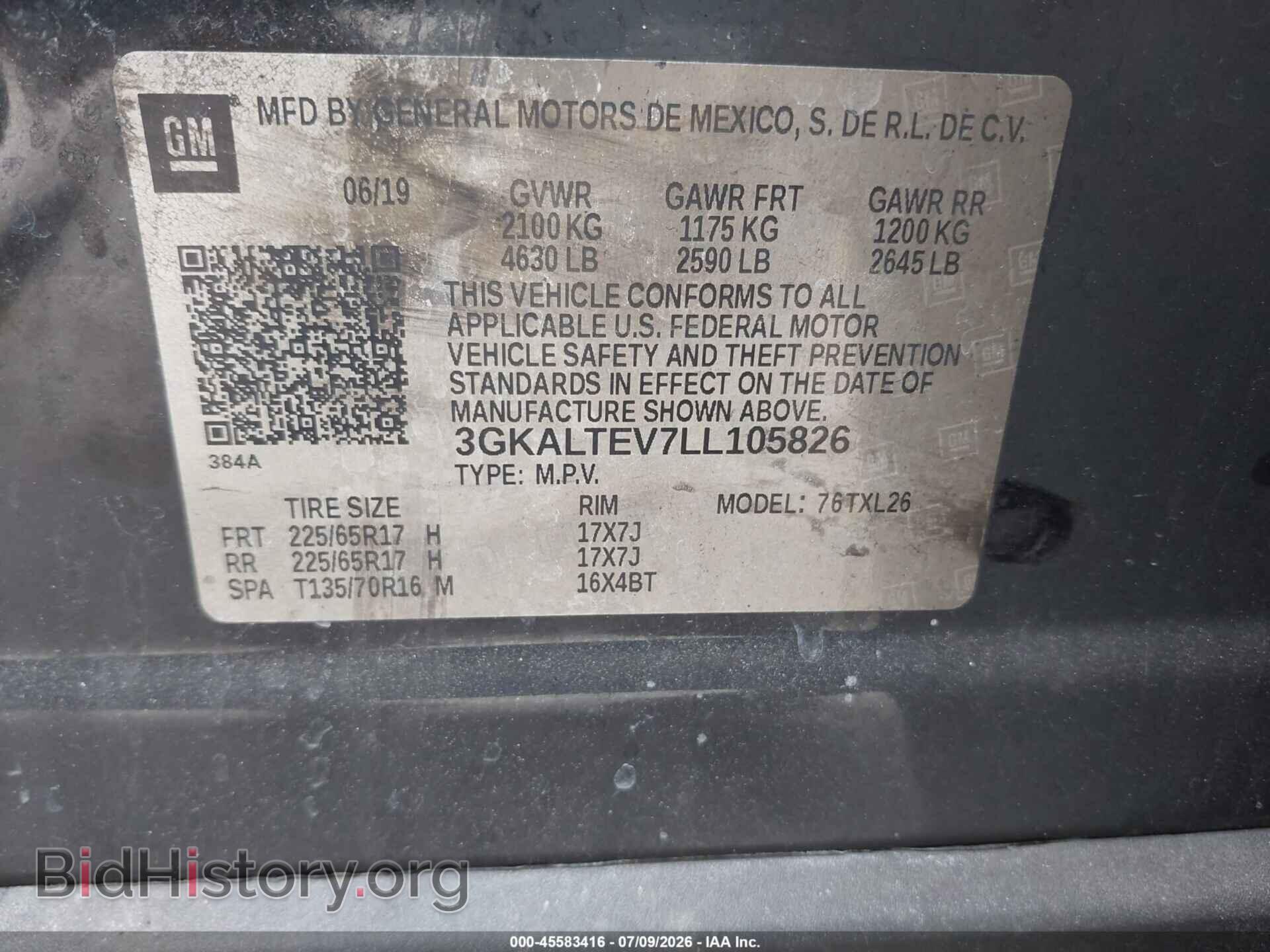 2020 GMC TERRAIN - VIN: 3GKALTEV7LL105826 - Photo 9
