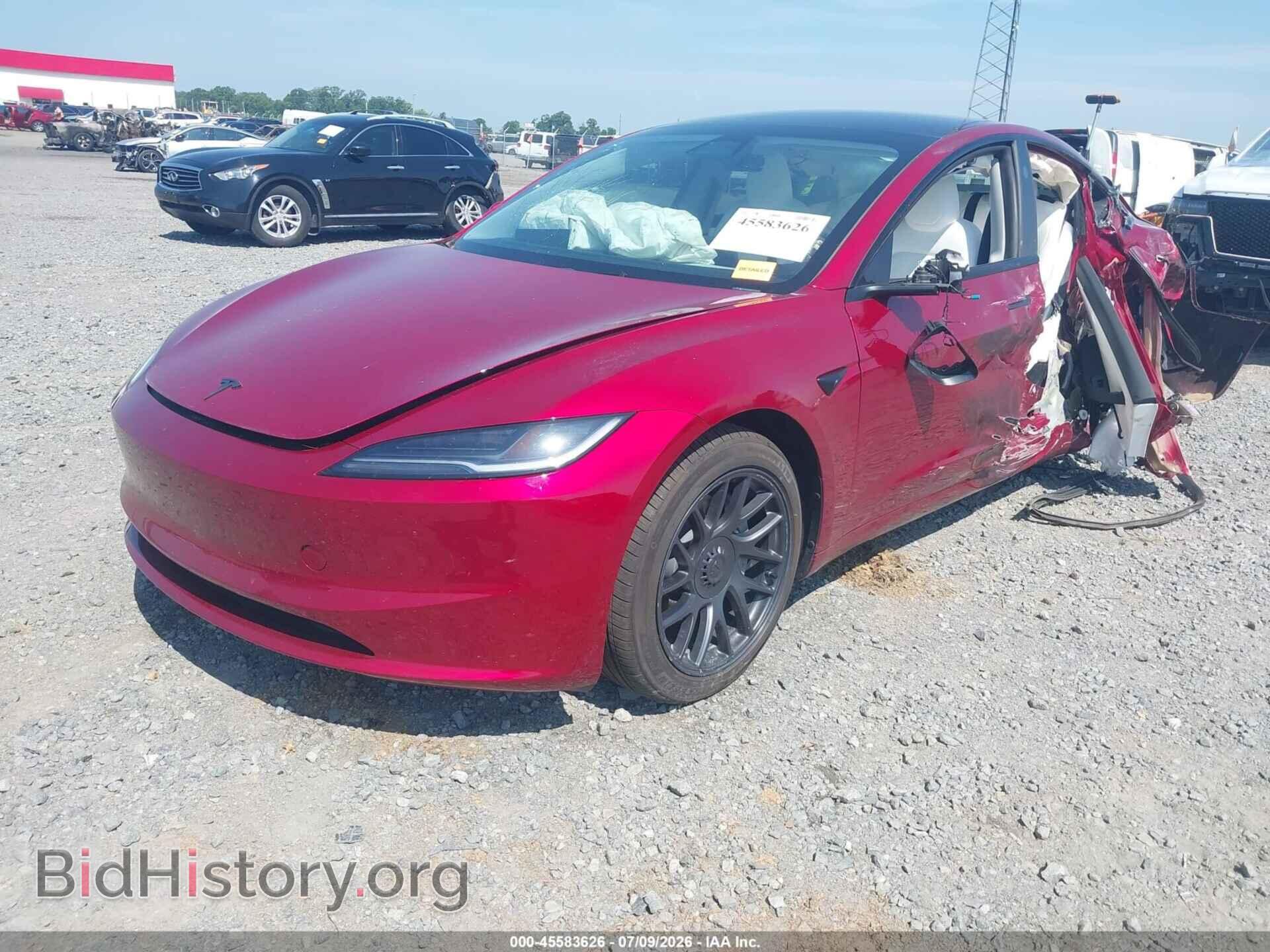 2024 TESLA MODEL 3 - VIN: 5YJ3E1EB5RF761605 - Фото 2