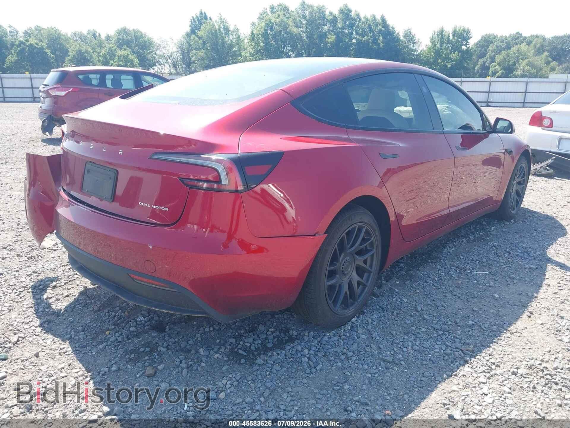 2024 TESLA MODEL 3 - VIN: 5YJ3E1EB5RF761605 - Фото 4