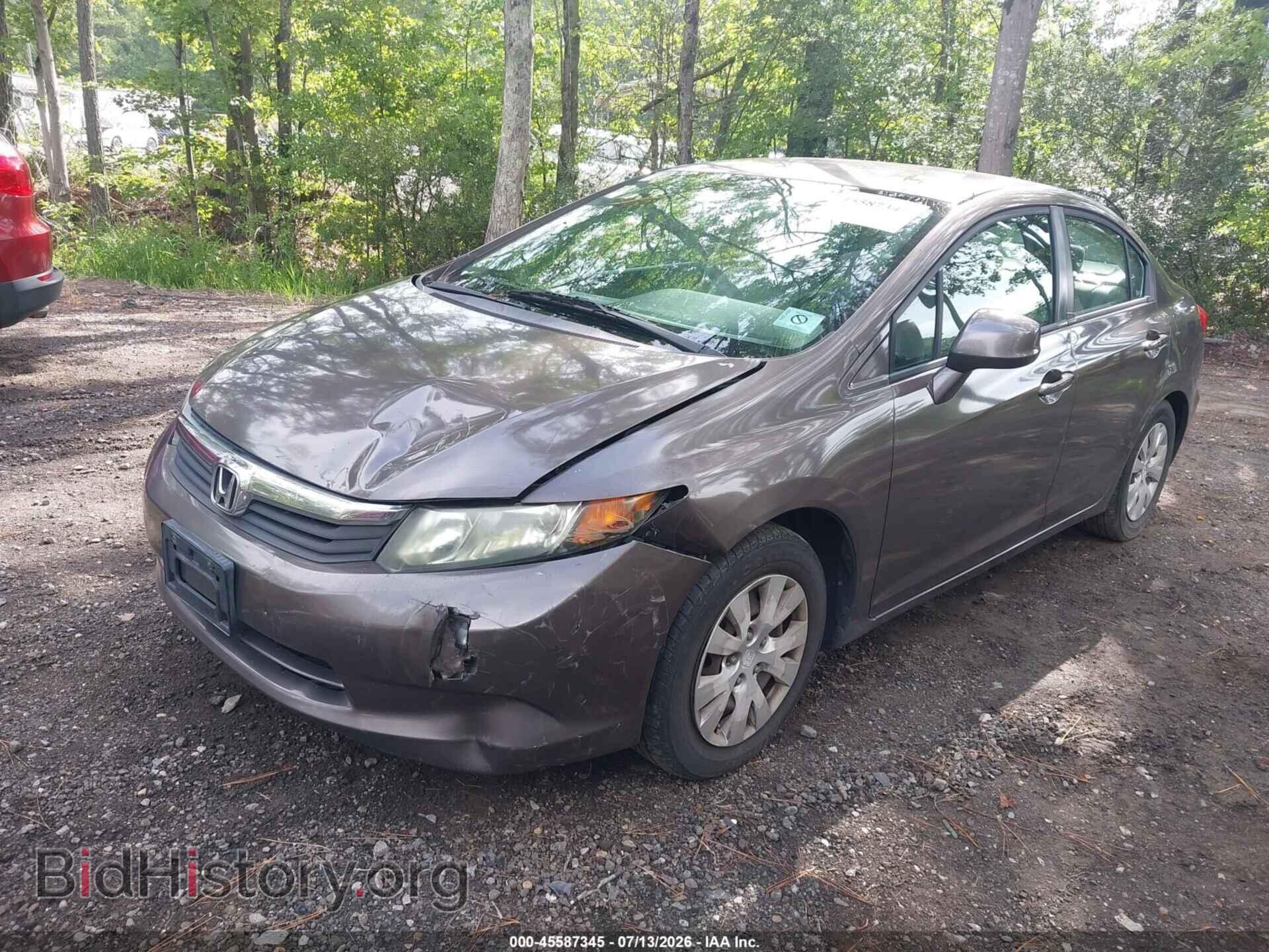 2012 HONDA CIVIC - VIN: 2HGFB2F5XCH503460 - Фото 2