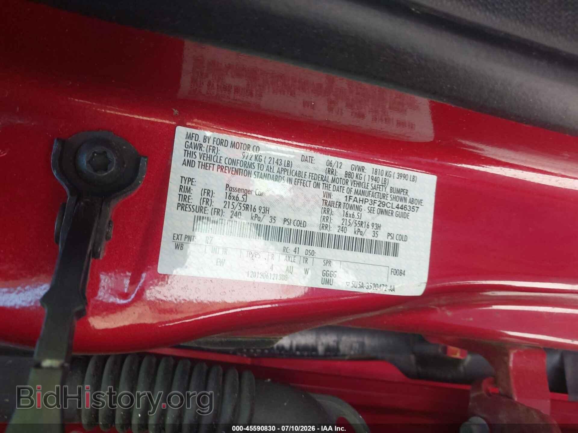 2012 FORD FOCUS - VIN: 1FAHP3F29CL446357 - Photo 9