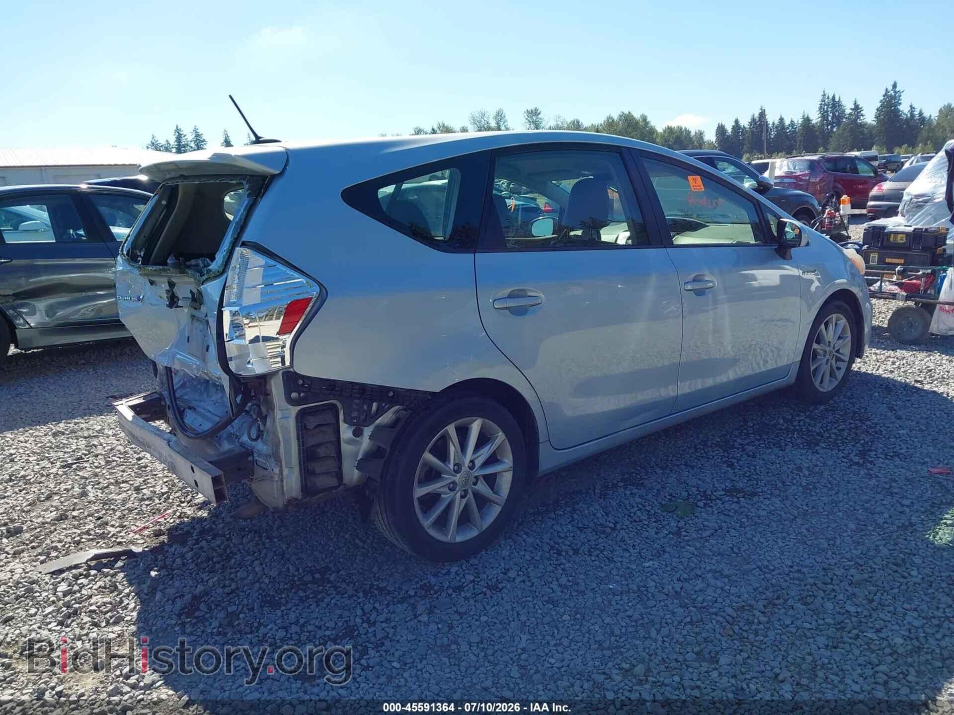 2013 TOYOTA PRIUS V - VIN: JTDZN3EU7D3256596 - Фото 4