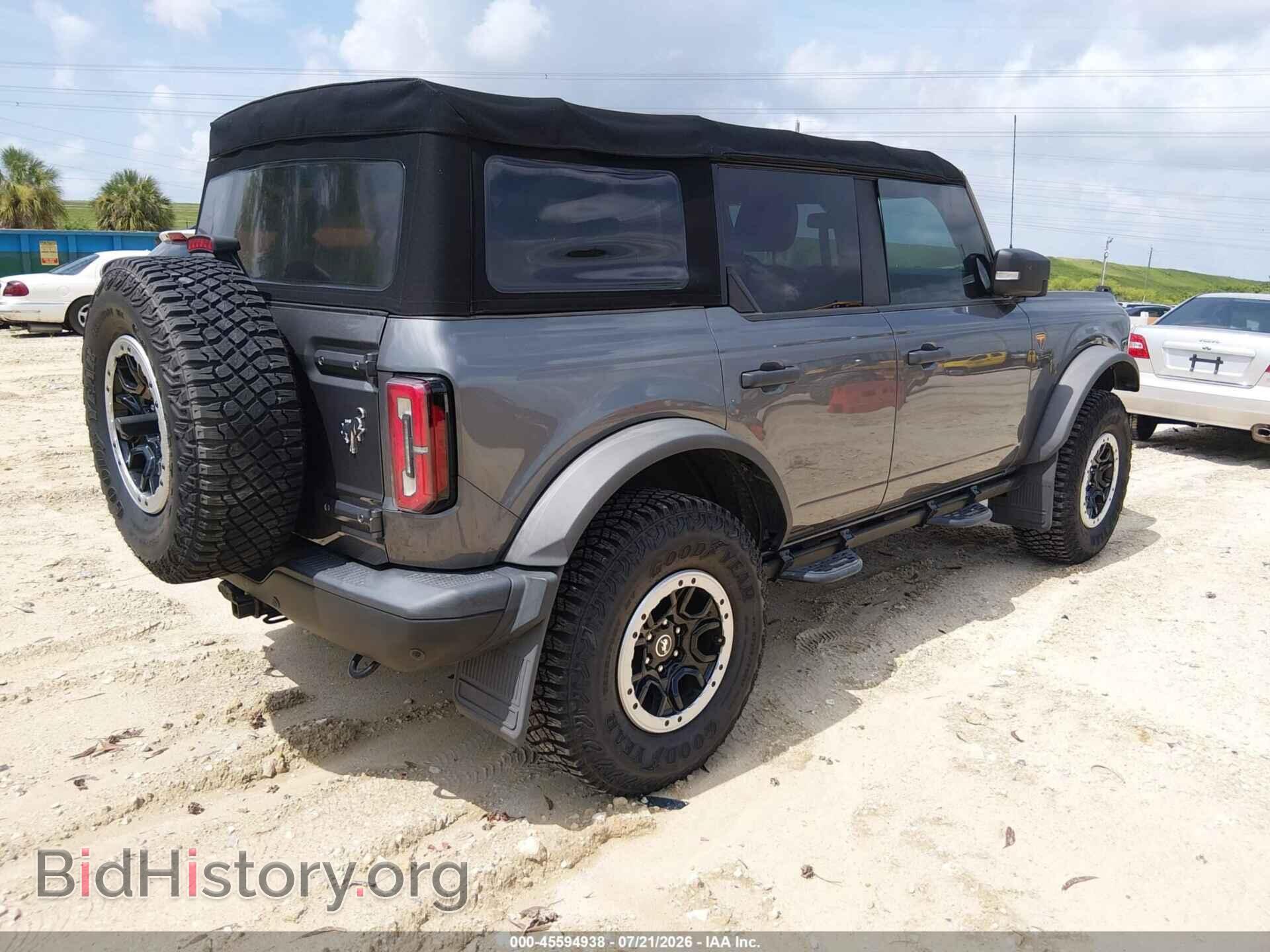 2022 FORD BRONCO - VIN: 1FMEE5DP9NLB56695 - Фото 4