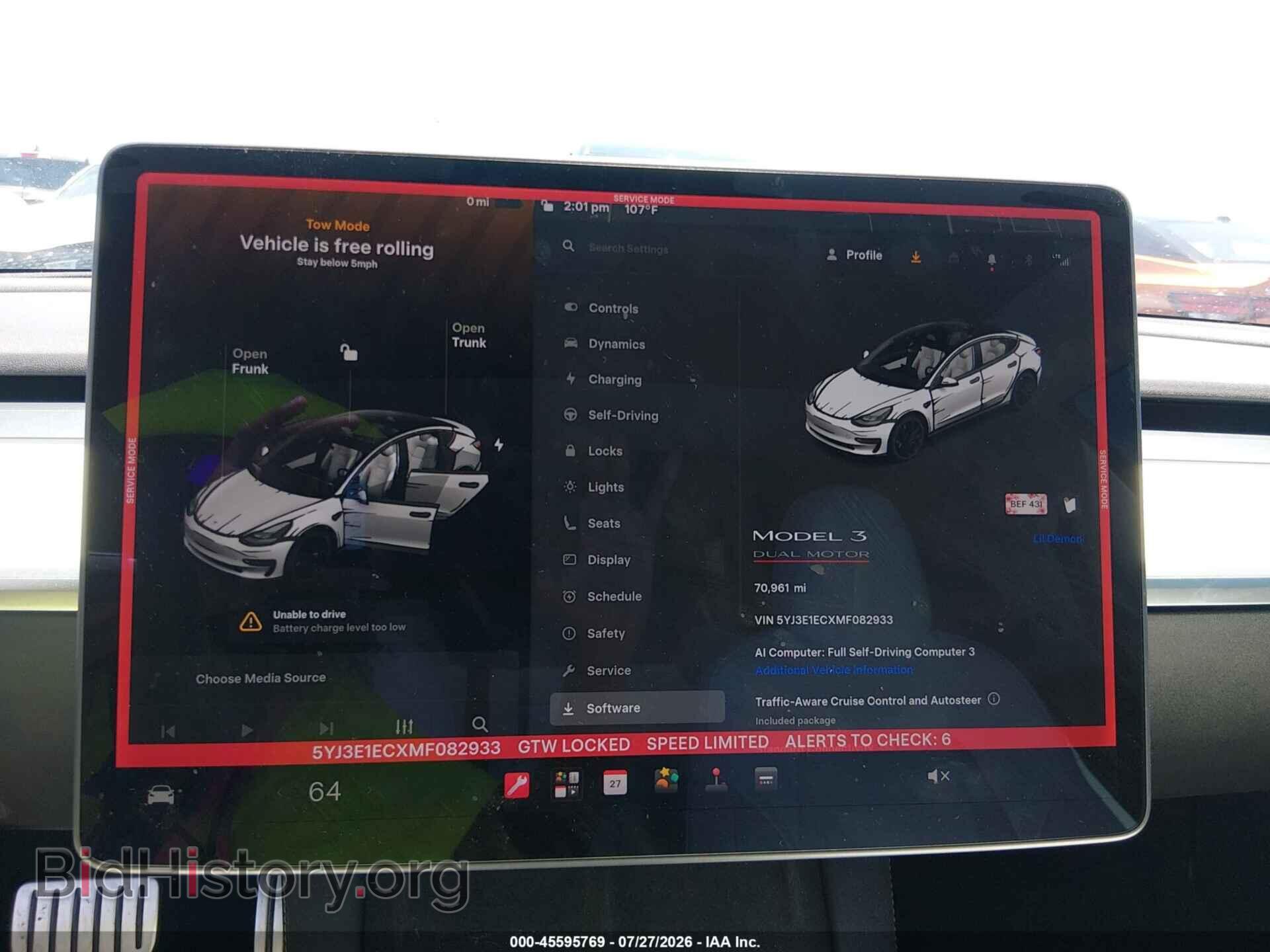2021 TESLA MODEL 3 - VIN: 5YJ3E1ECXMF082933 - Photo 7